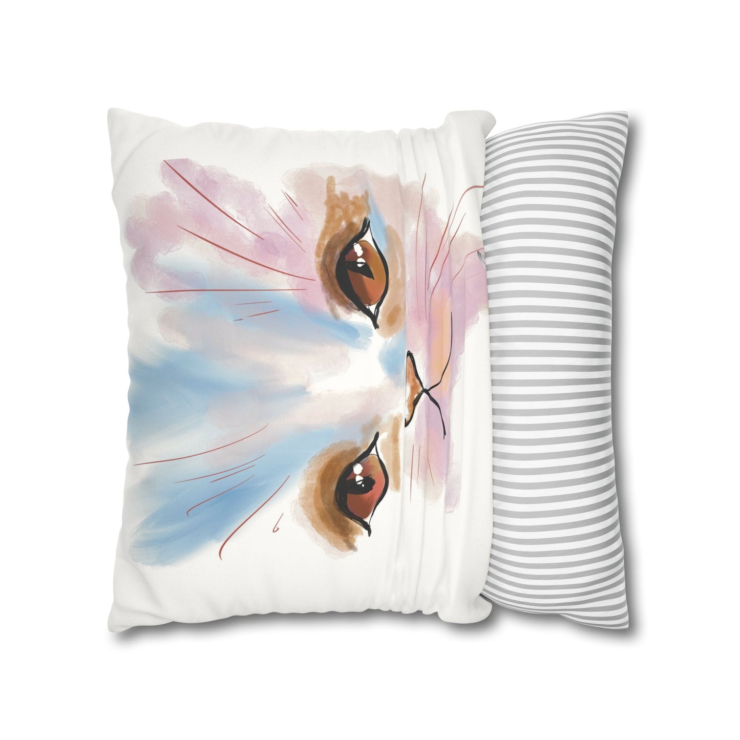 Kitty Faux Suede Pillowcase - Pet Home Design