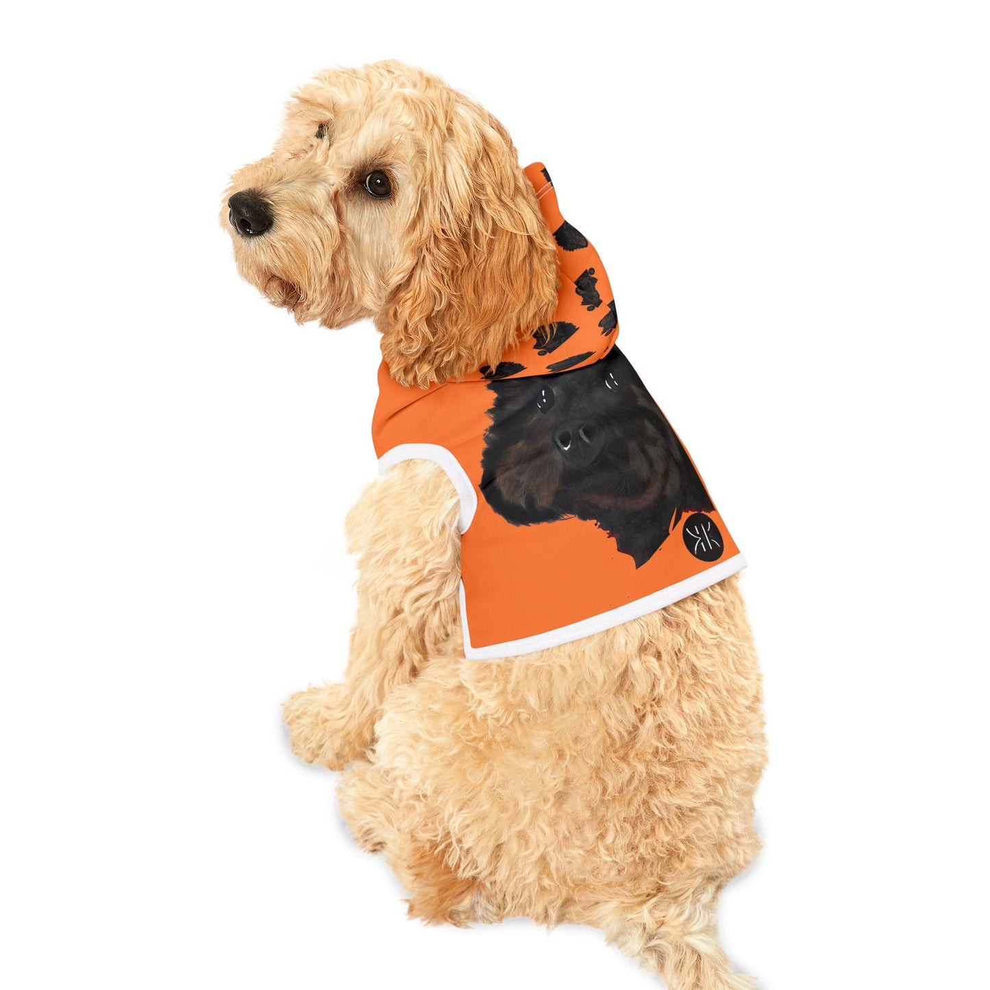 Playful Pet Hoodie with Fun Bear Print