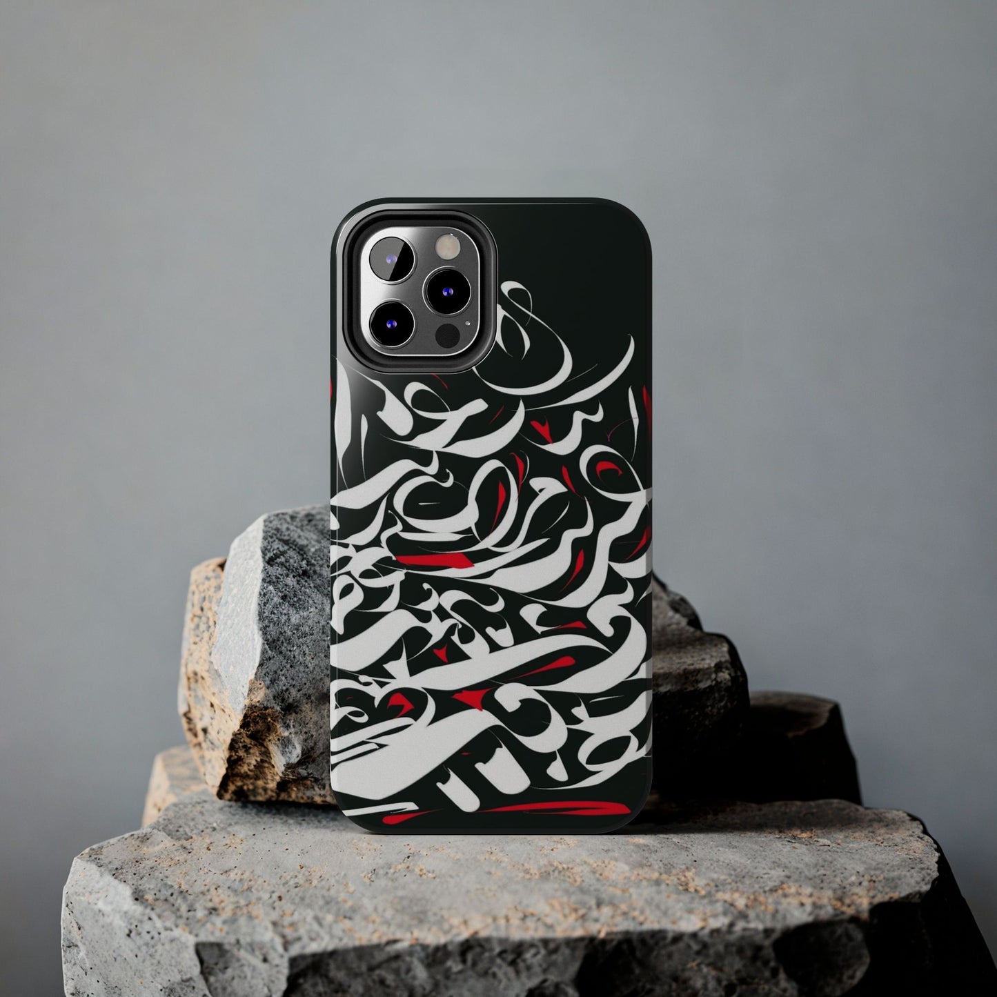 Phone Case Calligraphy Red Black White Tough Phone Case