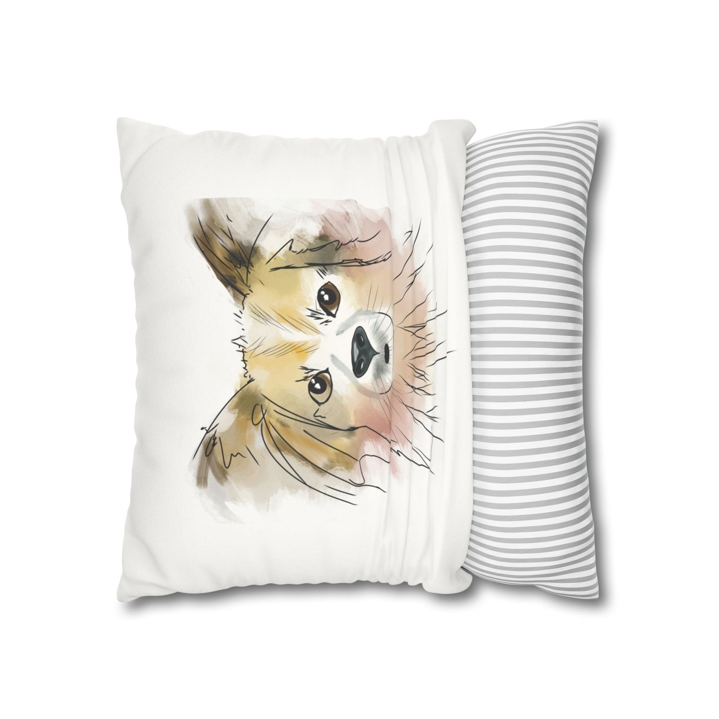Puppy Faux Suede Pillowcase - Pet Home Design