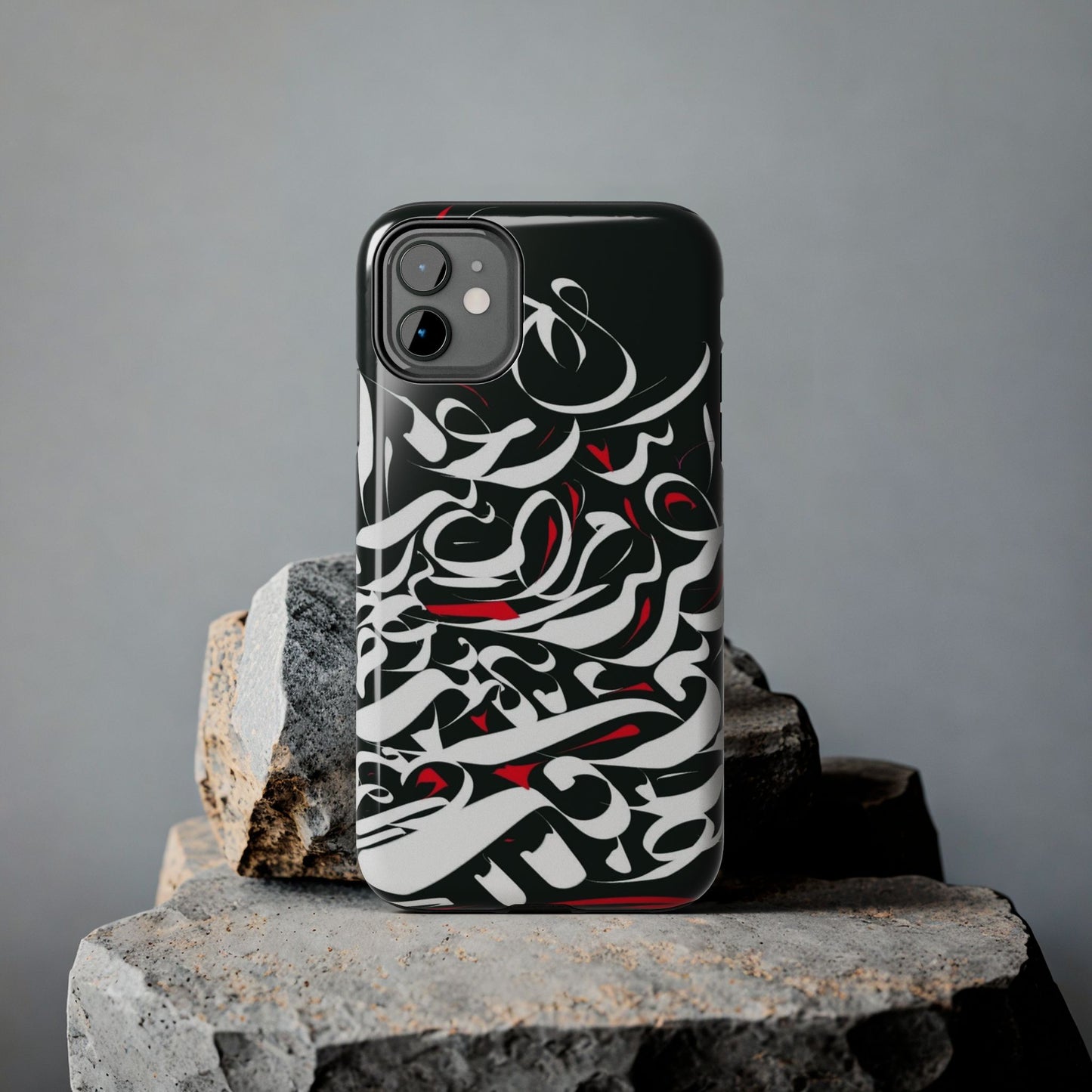 Phone Case Calligraphy Red Black White Tough Phone Case