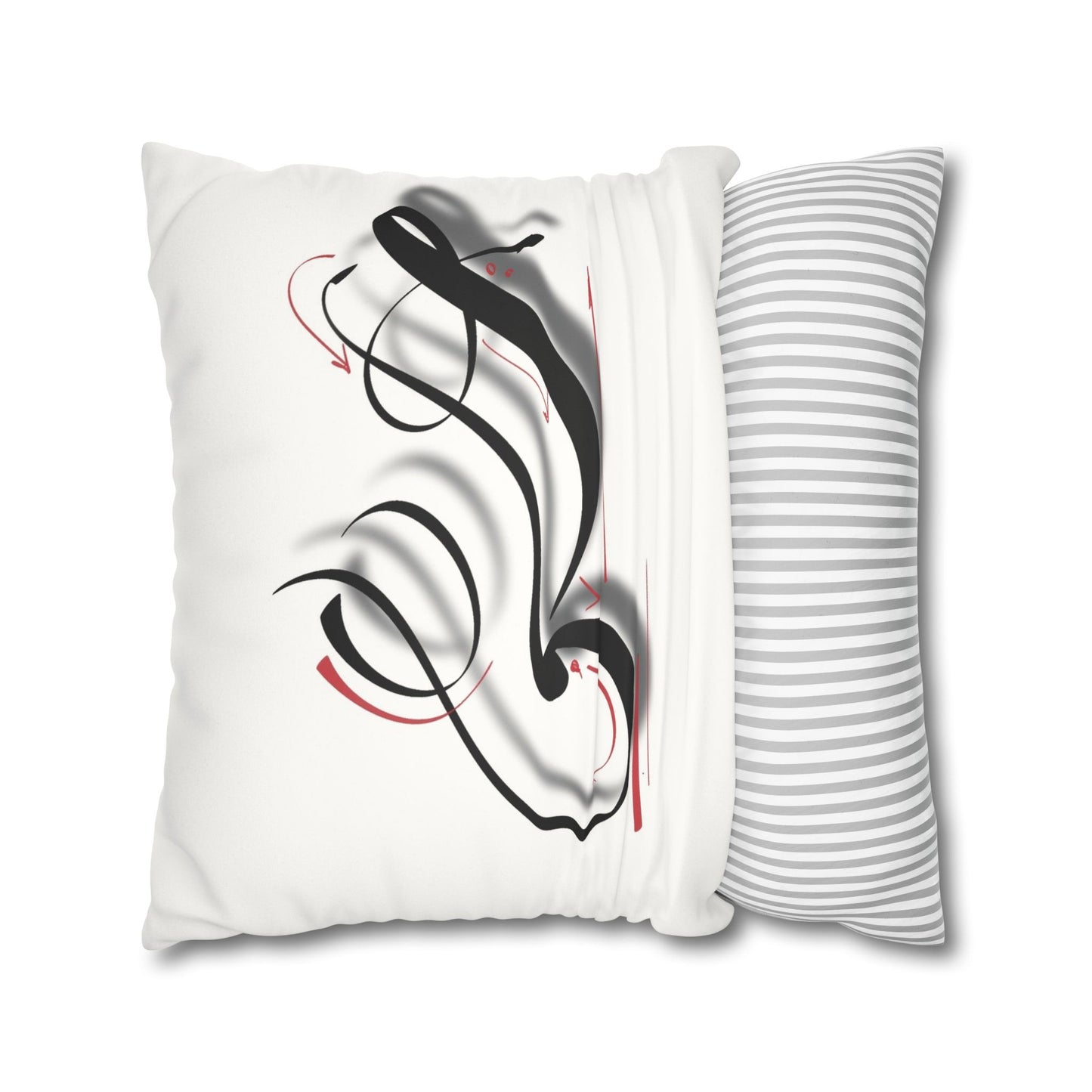 Square Pillowcase - Persian Calligraphy, Modern Handwriting Design