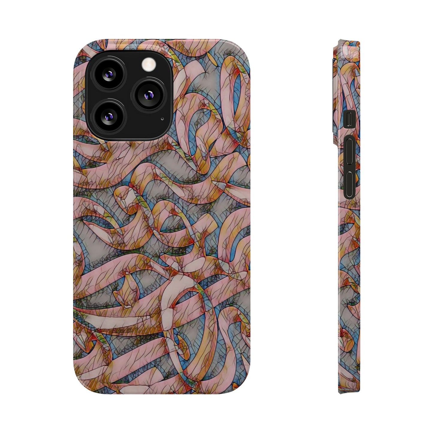 ' Modern Art Slim Phone Case -LOVE I-