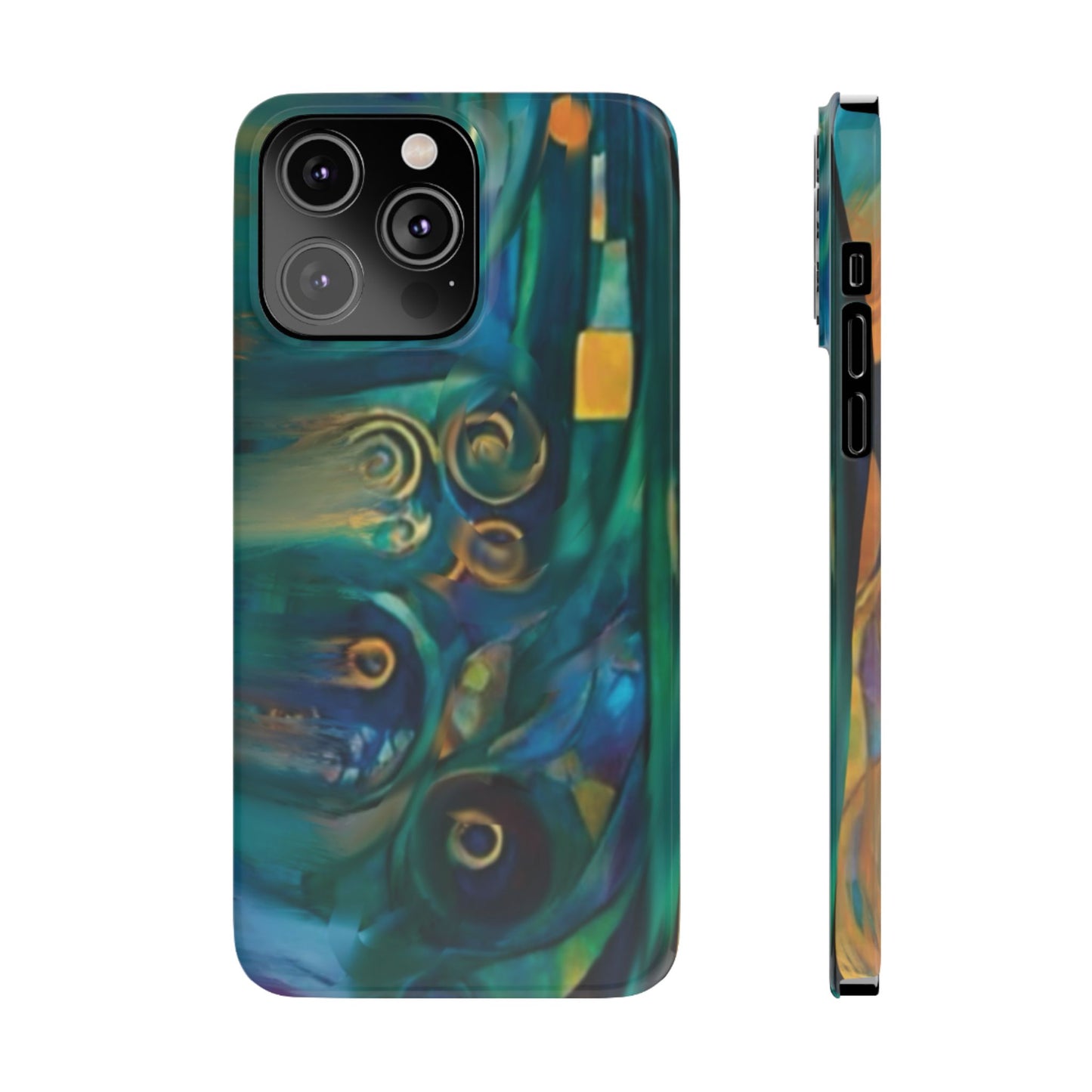 ' Modern Art Slim Phone Case -LOVE I-