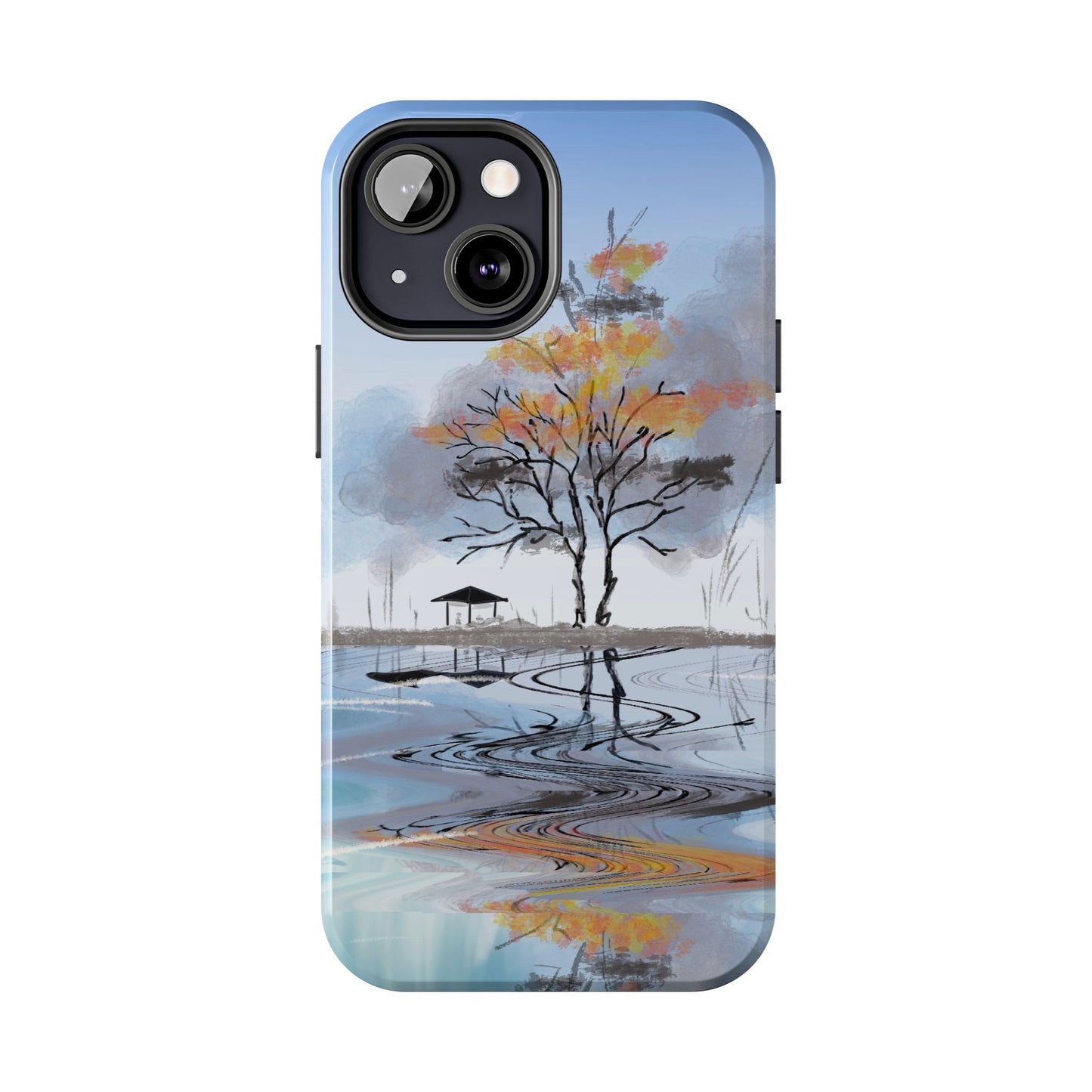Serenity Phone Case Persian Calligraphy Art.