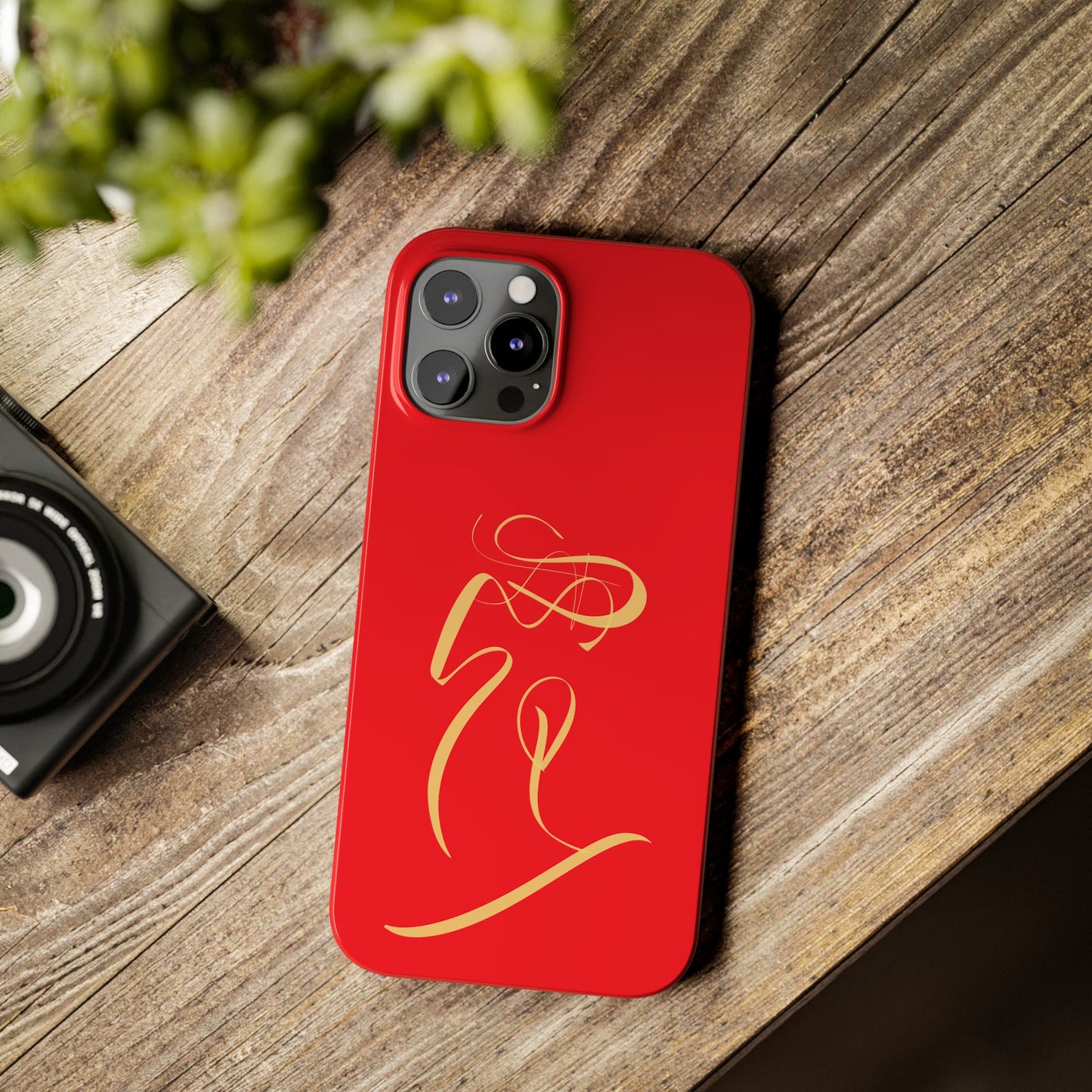 Modern Calligraphy Slim Phone Case -LOVE