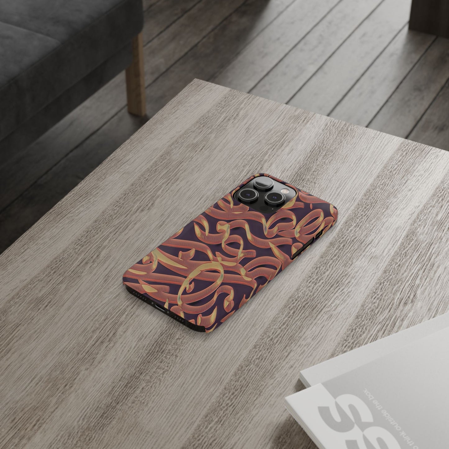 ' Modern Art Slim Phone Case -LOVE I-
