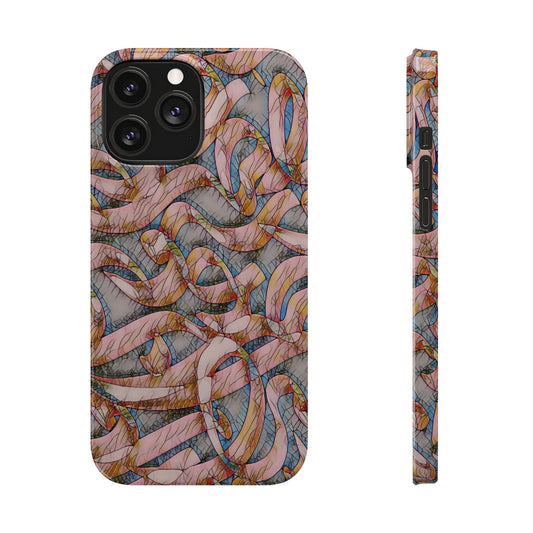 ' Modern Art  Slim Phone Case -LOVE I-