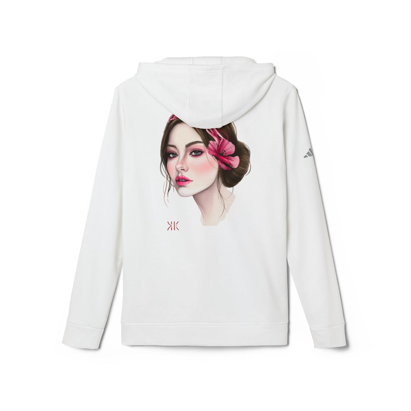 Kalli K X Adidas Unisex Fleece Hoodie- calligraphy headband