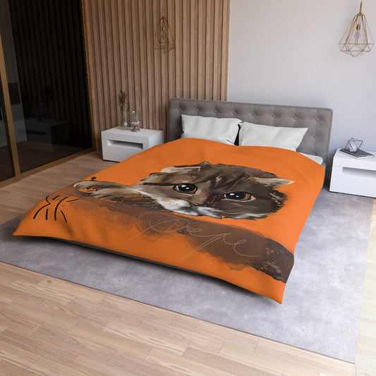 Pepe  Serenity Microfiber Duvet Cover – Elegant Floral Bedding for Cozy Bedrooms