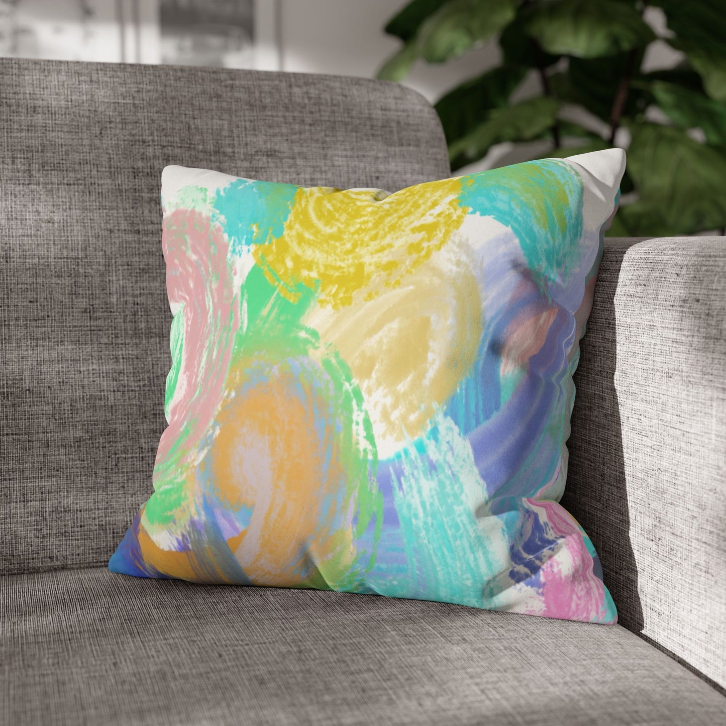 Copy of Square Pillowcase - Modern Art Portrait Watercolour Design