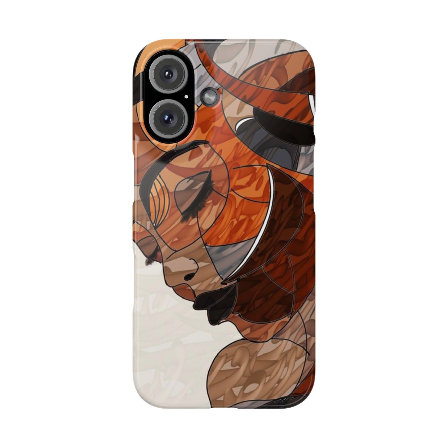 ' Modern Art Slim Phone Case -LOVE