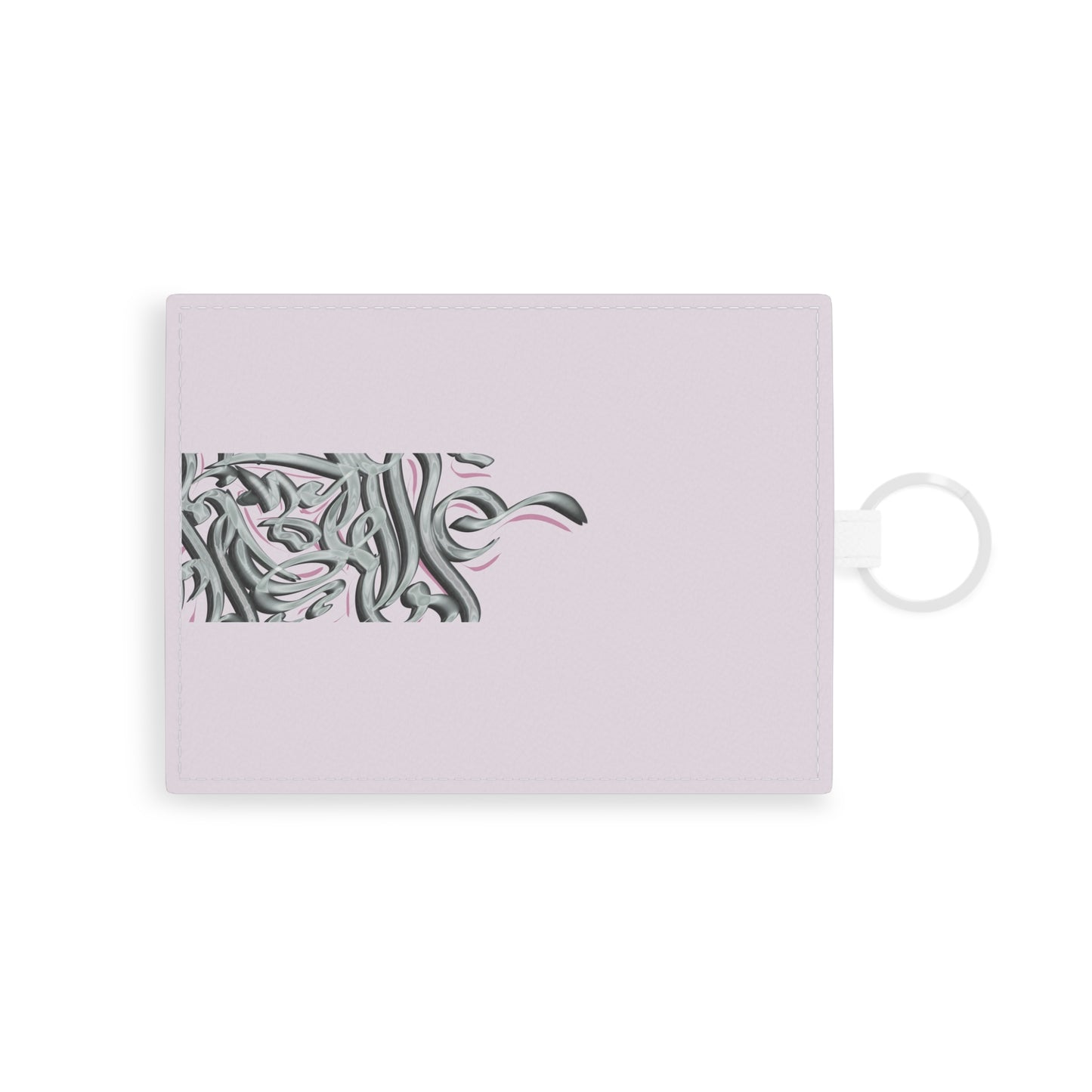 Calligraphy Saffiano Leather Card Holder