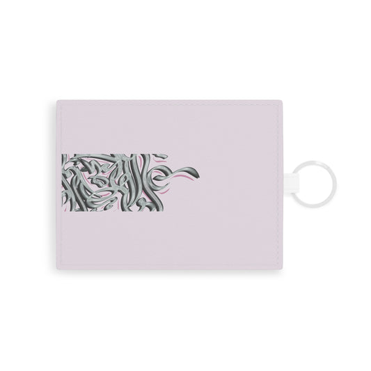 Calligraphy Saffiano Leather Card Holder