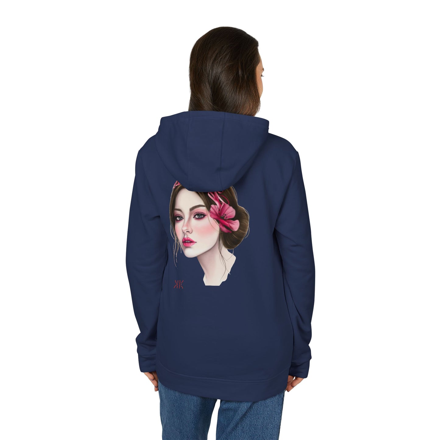 Kalli K X Adidas Unisex Fleece Hoodie- calligraphy headband