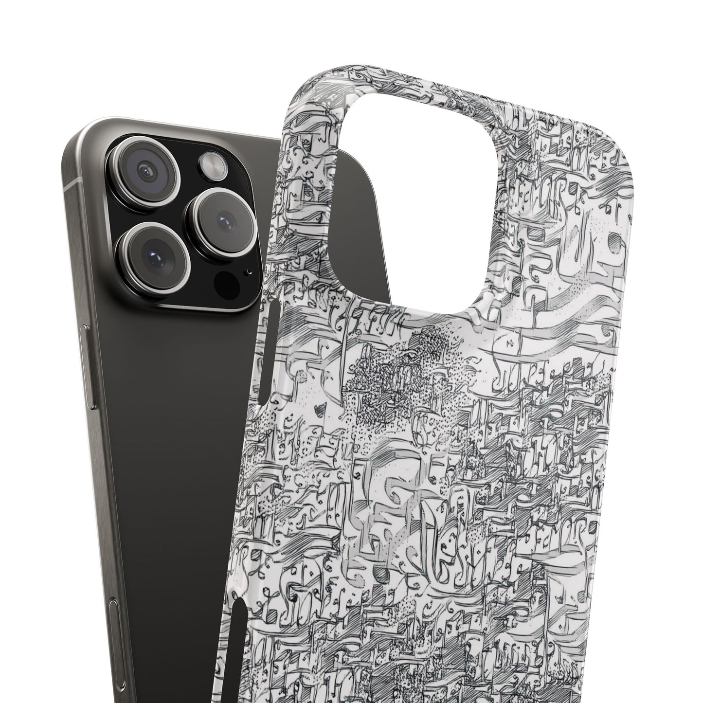 .ه,- ' Modern Art Slim Phone Case -LOVE I- I -.