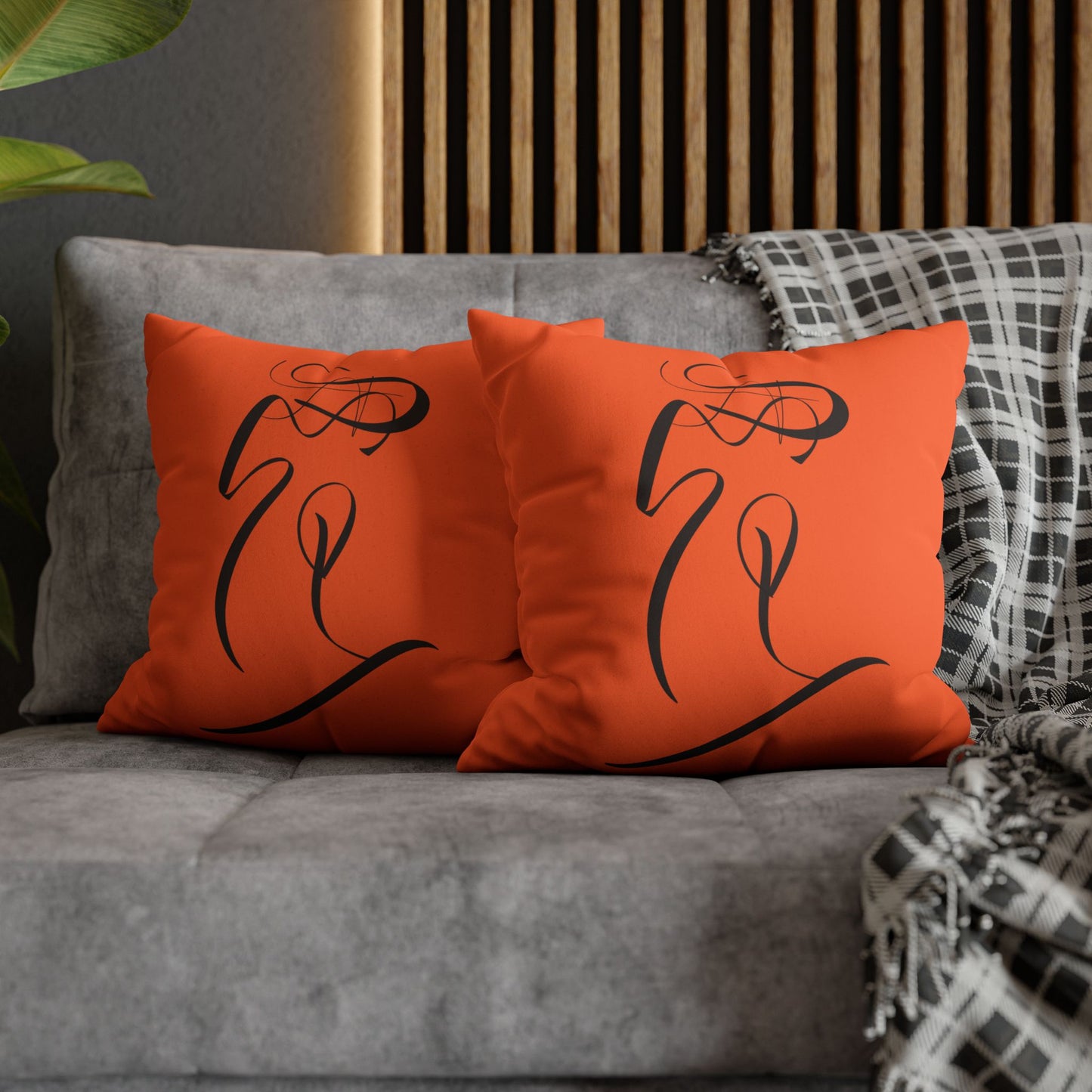 Copy of Square Pillowcase - Modern Art Portrait Watercolour Design