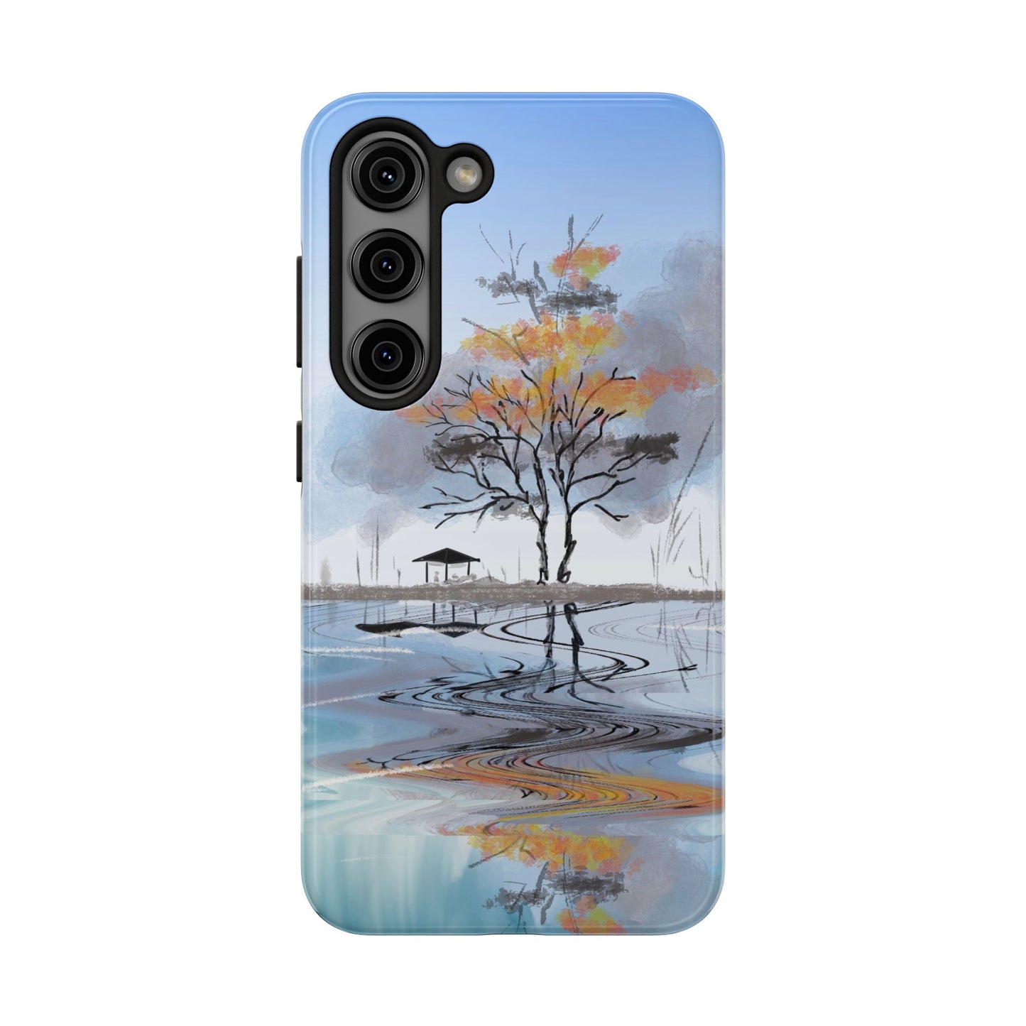 Serenity Phone Case Persian Calligraphy Art.