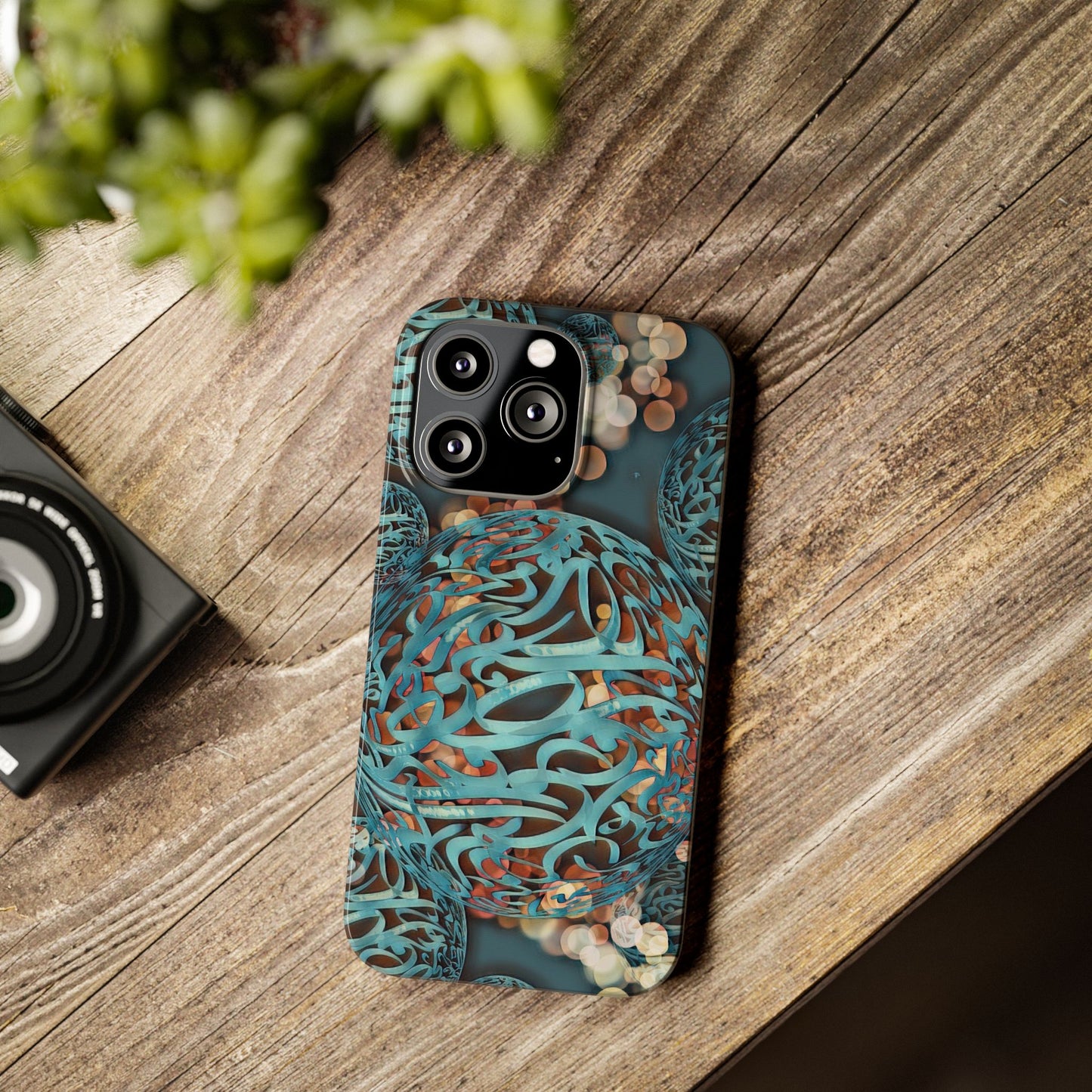 ' Modern Art Slim Phone Case -LOVE