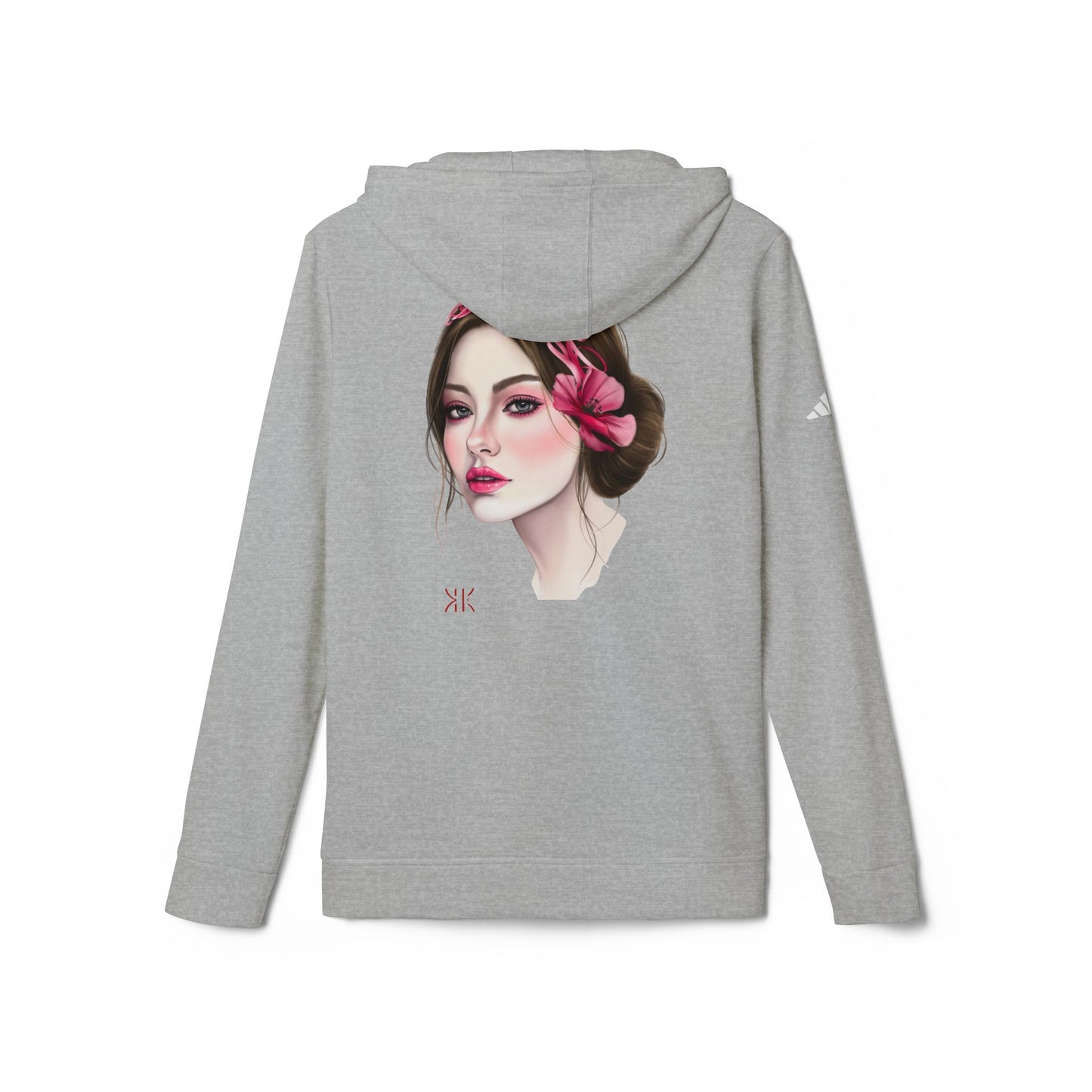 Kalli K X Adidas Unisex Fleece Hoodie- calligraphy headband
