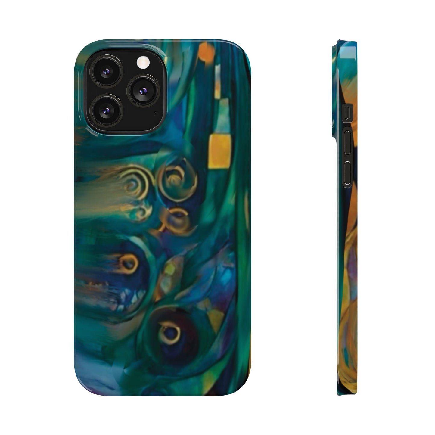 ' Modern Art Slim Phone Case -LOVE I-