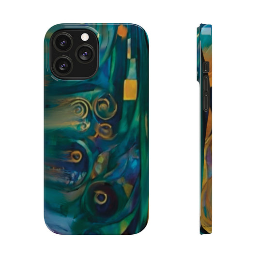 ' Modern Art  Slim Phone Case -LOVE I-