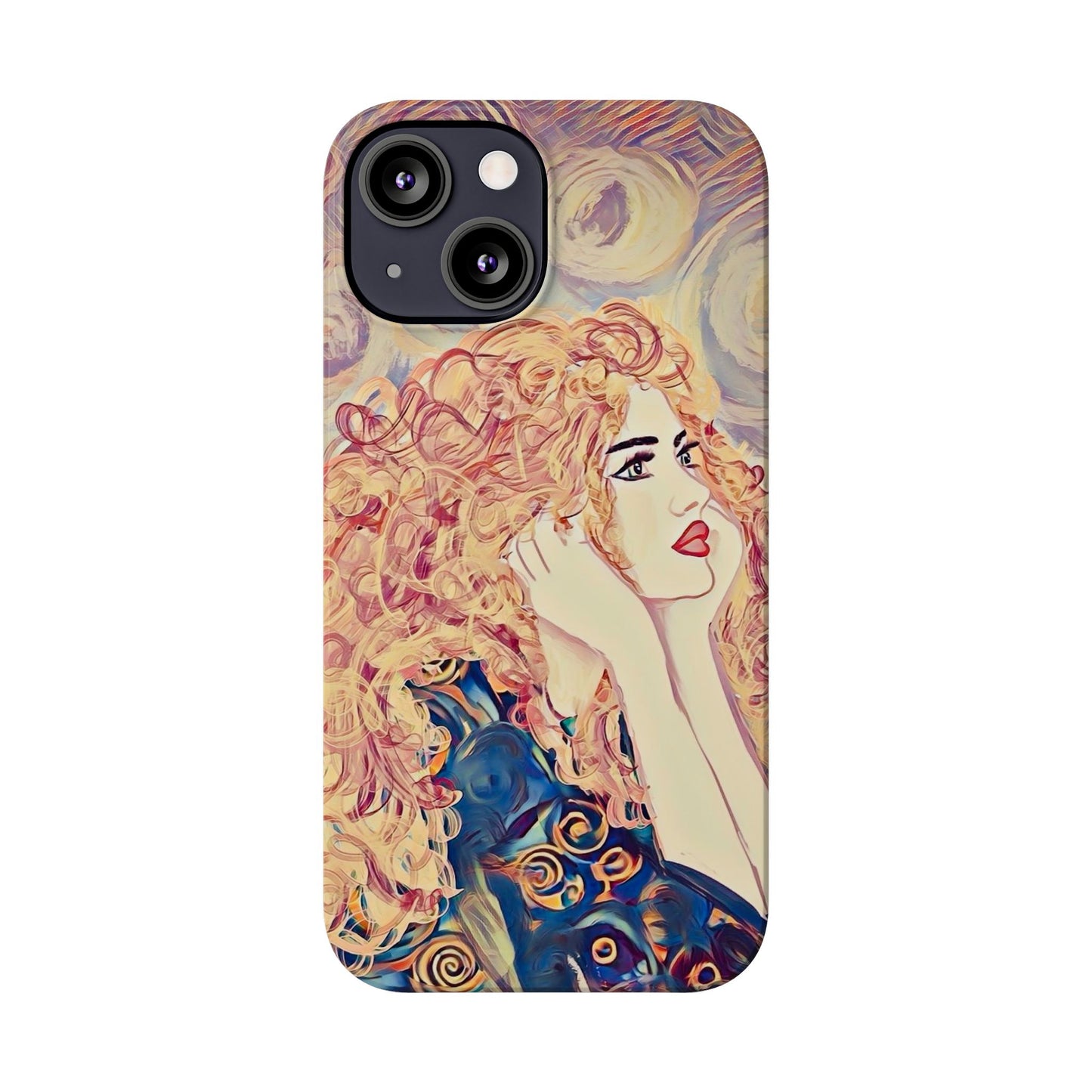 ' Modern Art Slim Phone Case -LOVE,