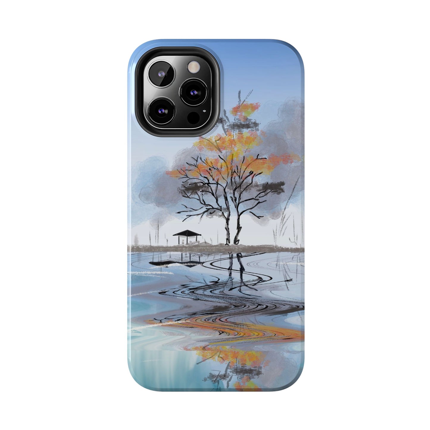 Serenity Phone Case Persian Calligraphy Art.