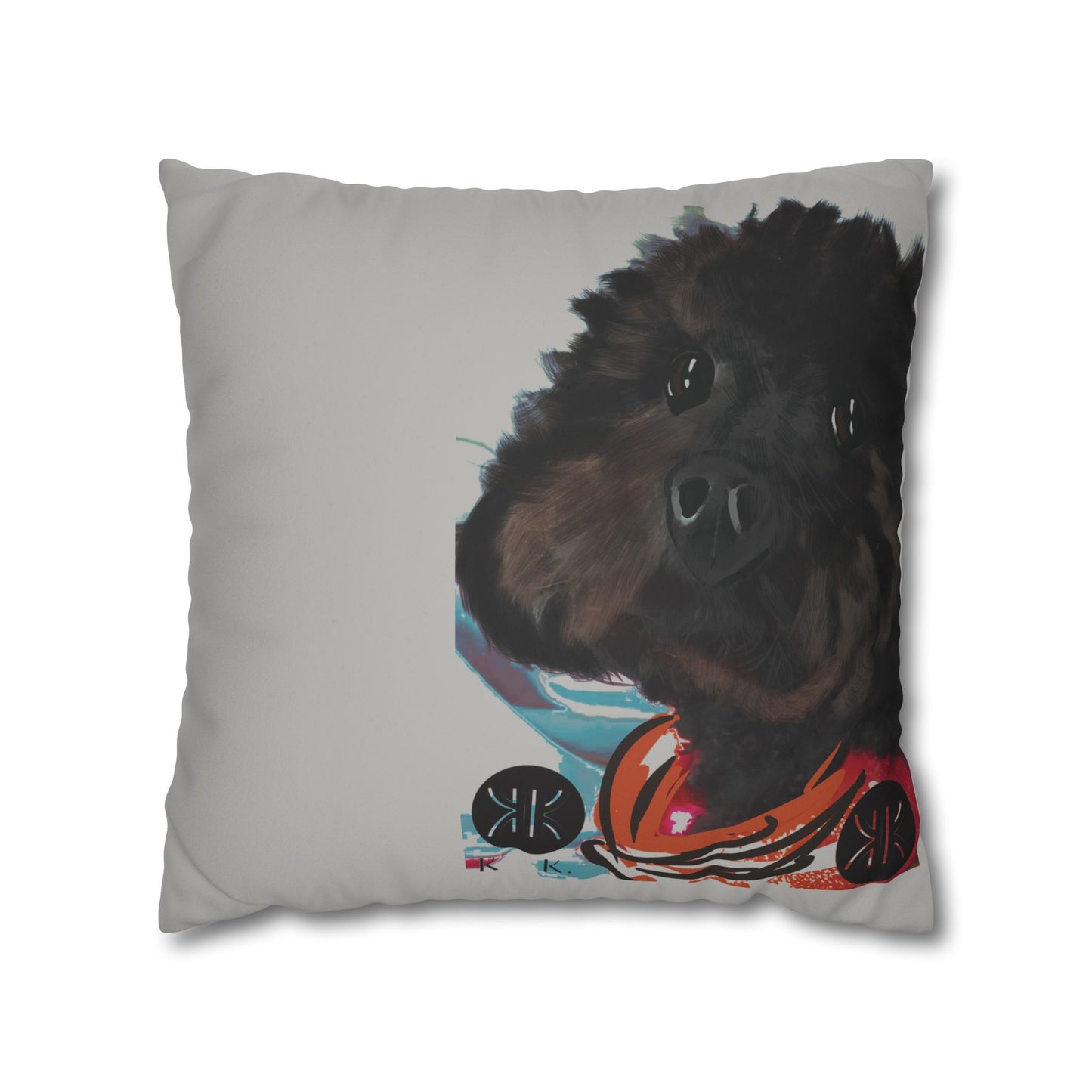 COAL Pillowcase - Modern Art Portrait Watercolour Design