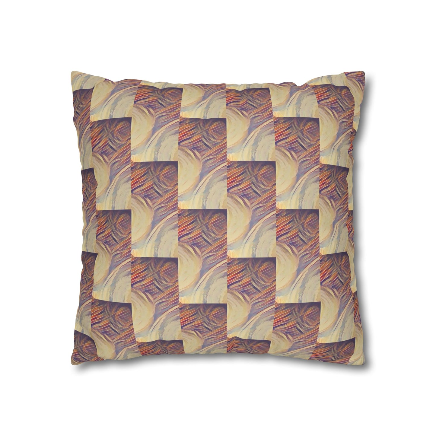 Square Pillowcase - Modern Art Portrait Watercolour Design
