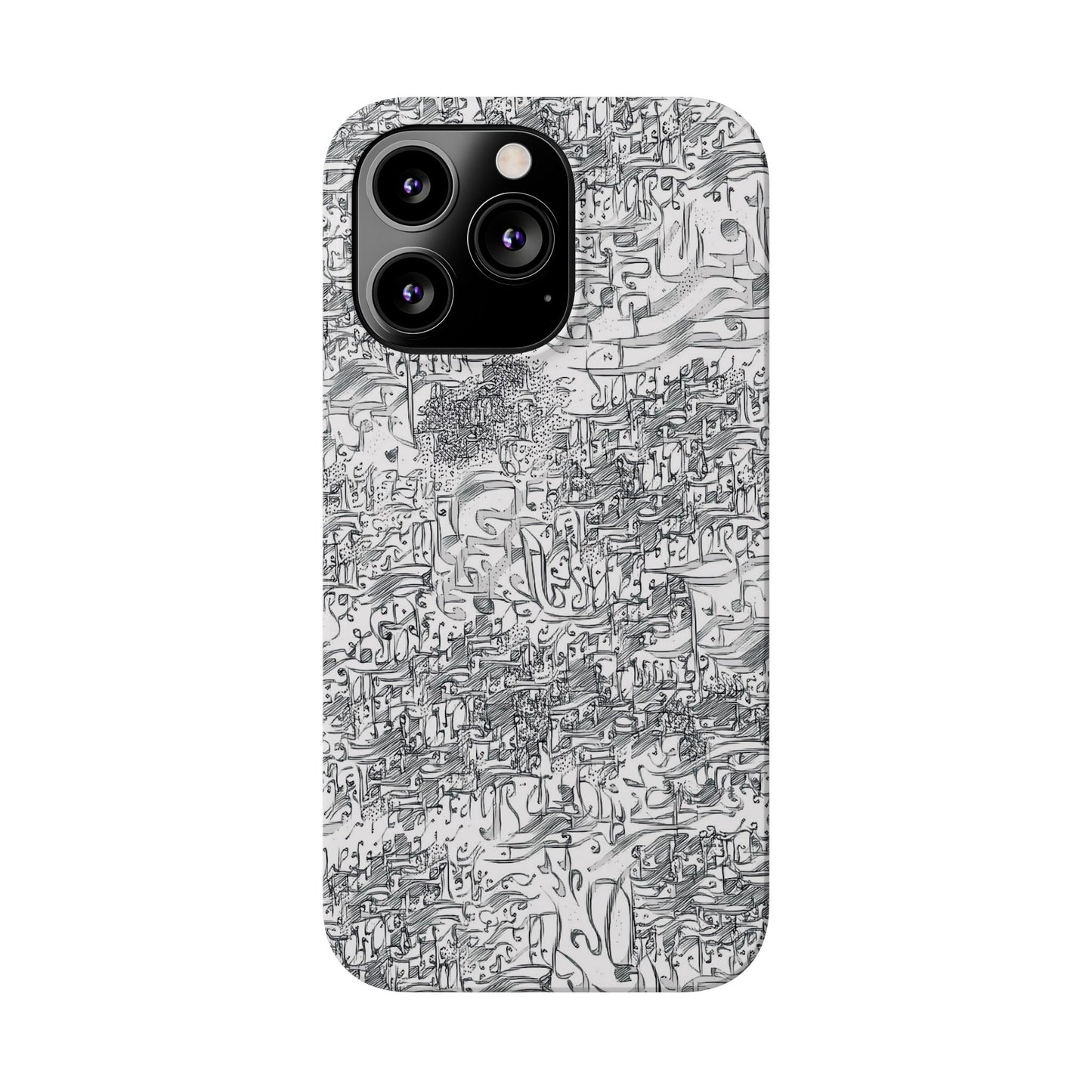 .ه,- ' Modern Art Slim Phone Case -LOVE I- I -.