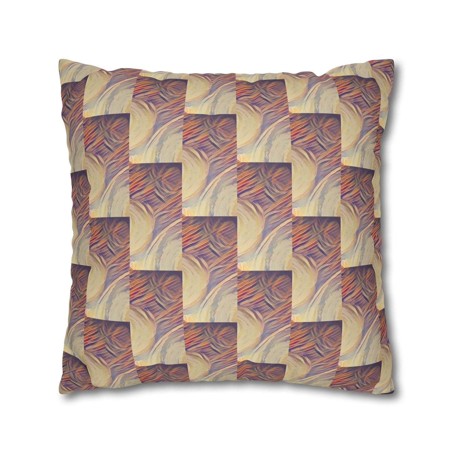 Square Pillowcase - Modern Art Portrait Watercolour Design