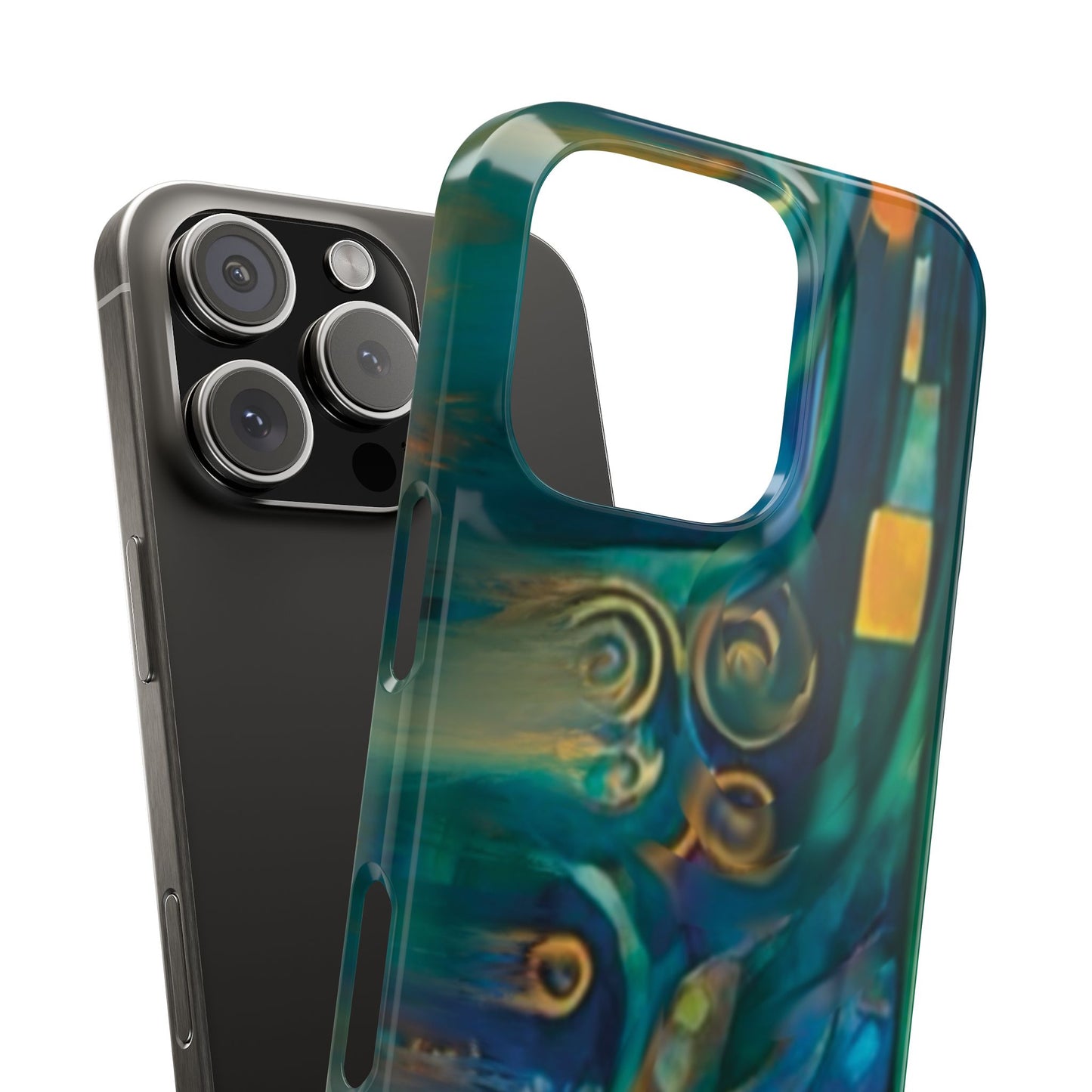 ' Modern Art Slim Phone Case -LOVE I-