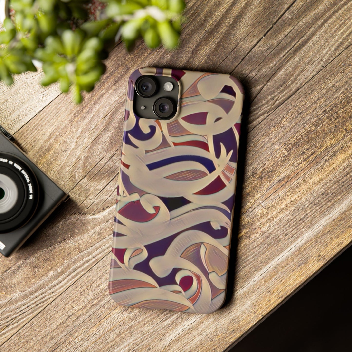 ' Modern Art Slim Phone Case -LOVE