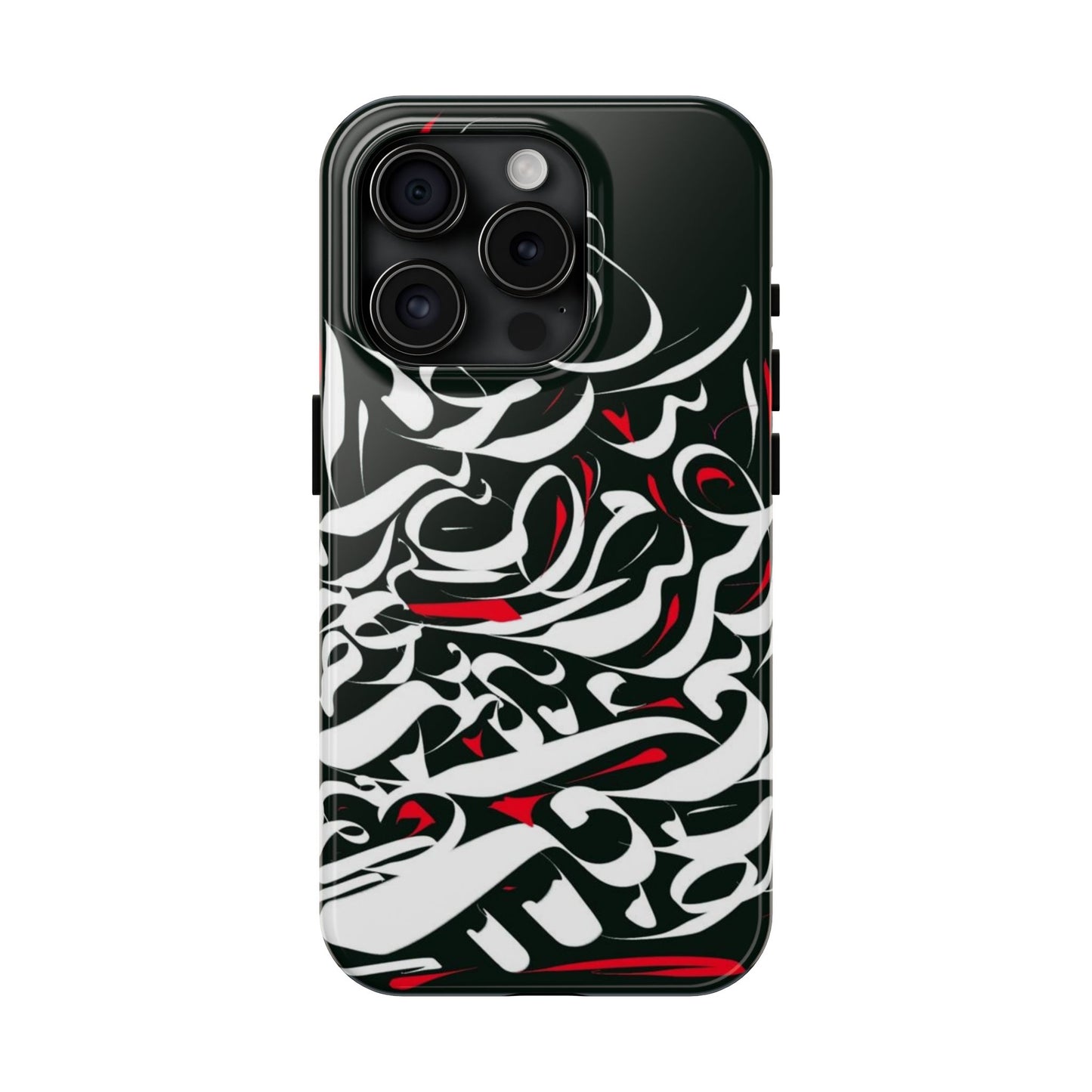 Phone Case Calligraphy Red Black White Tough Phone Case