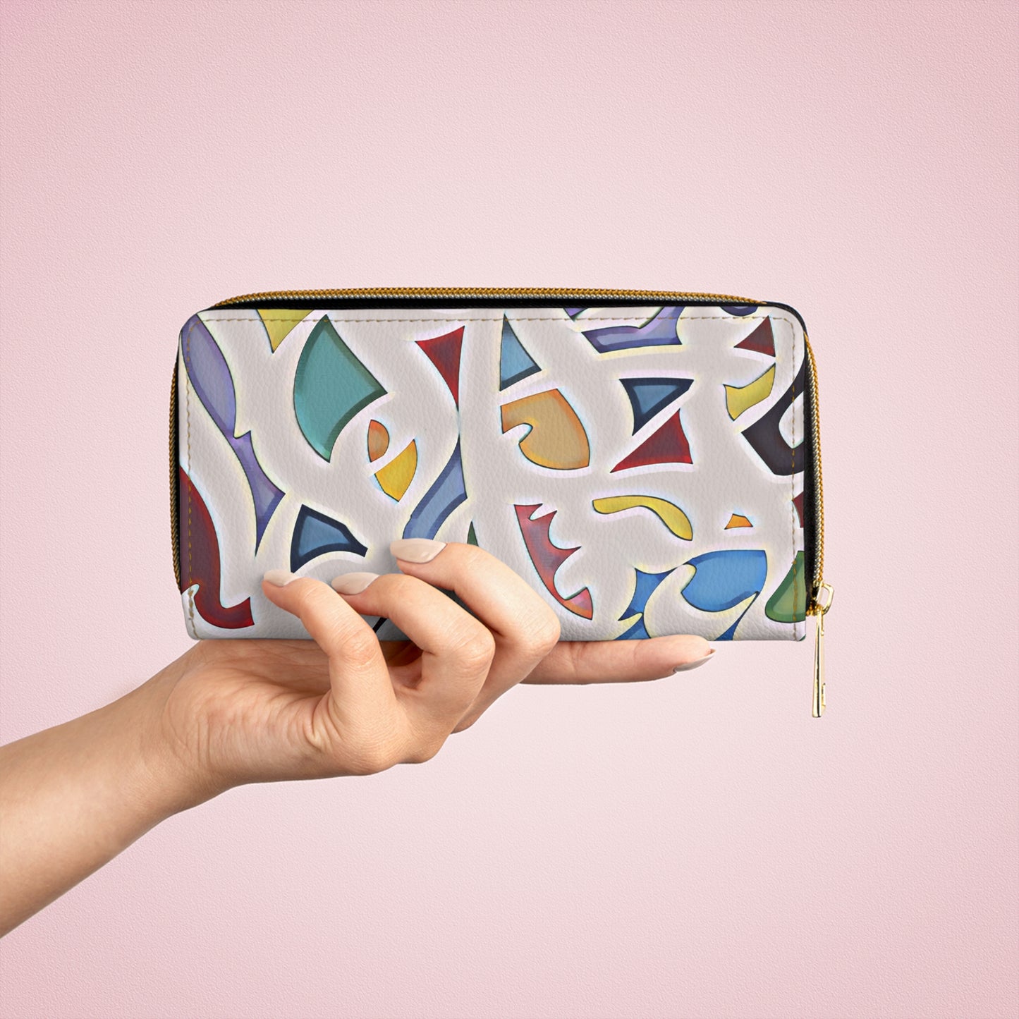 Calligraphy Zipper Wallet