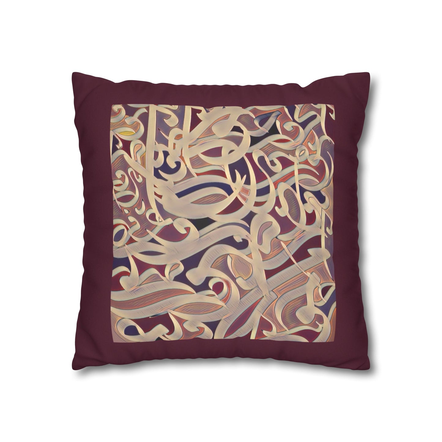 Copy of Square Pillowcase - Persian Calligraphy, Modern Handwriting Design