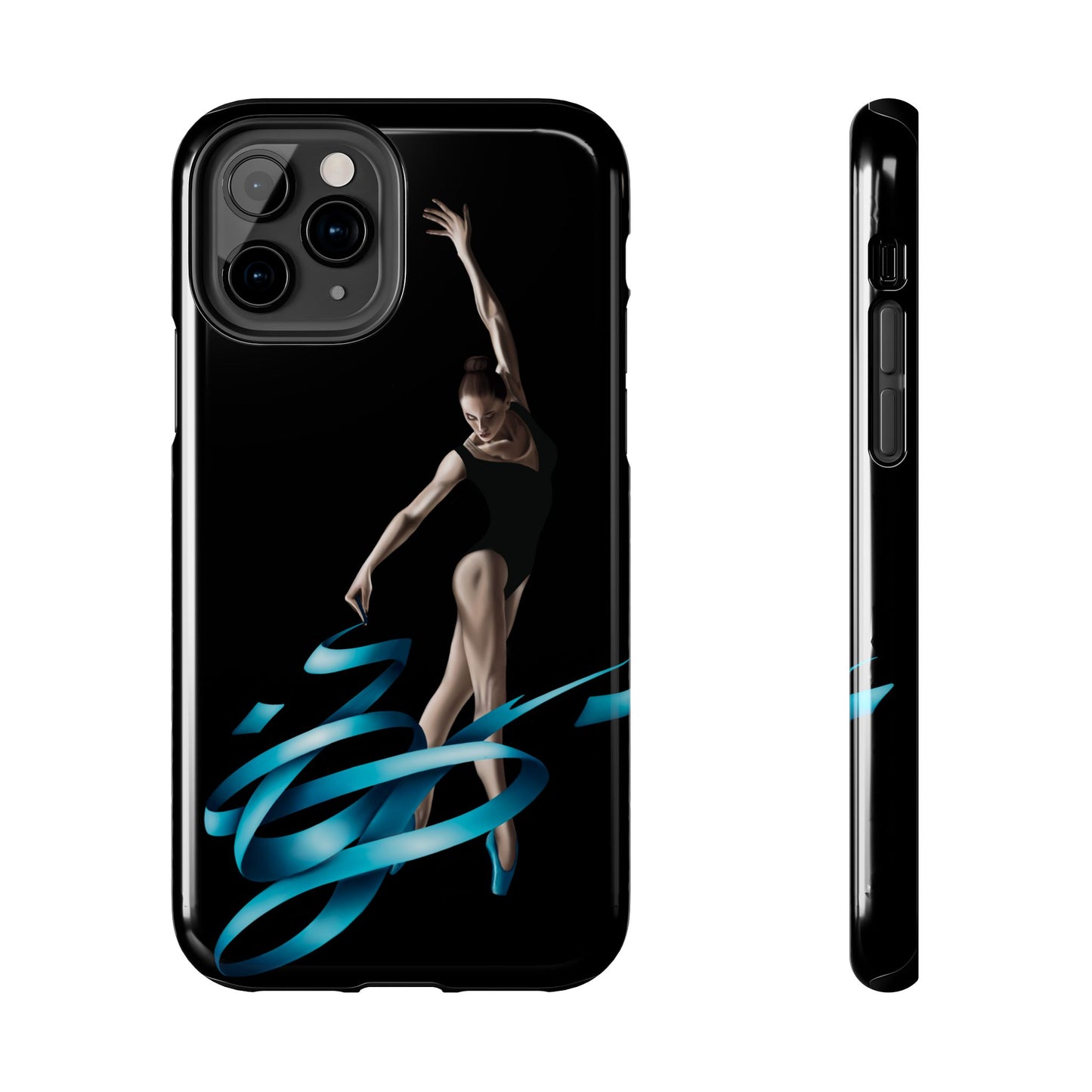 Phone Case - Ballerina with Blue Ribbon Persian Calligraphy Design
