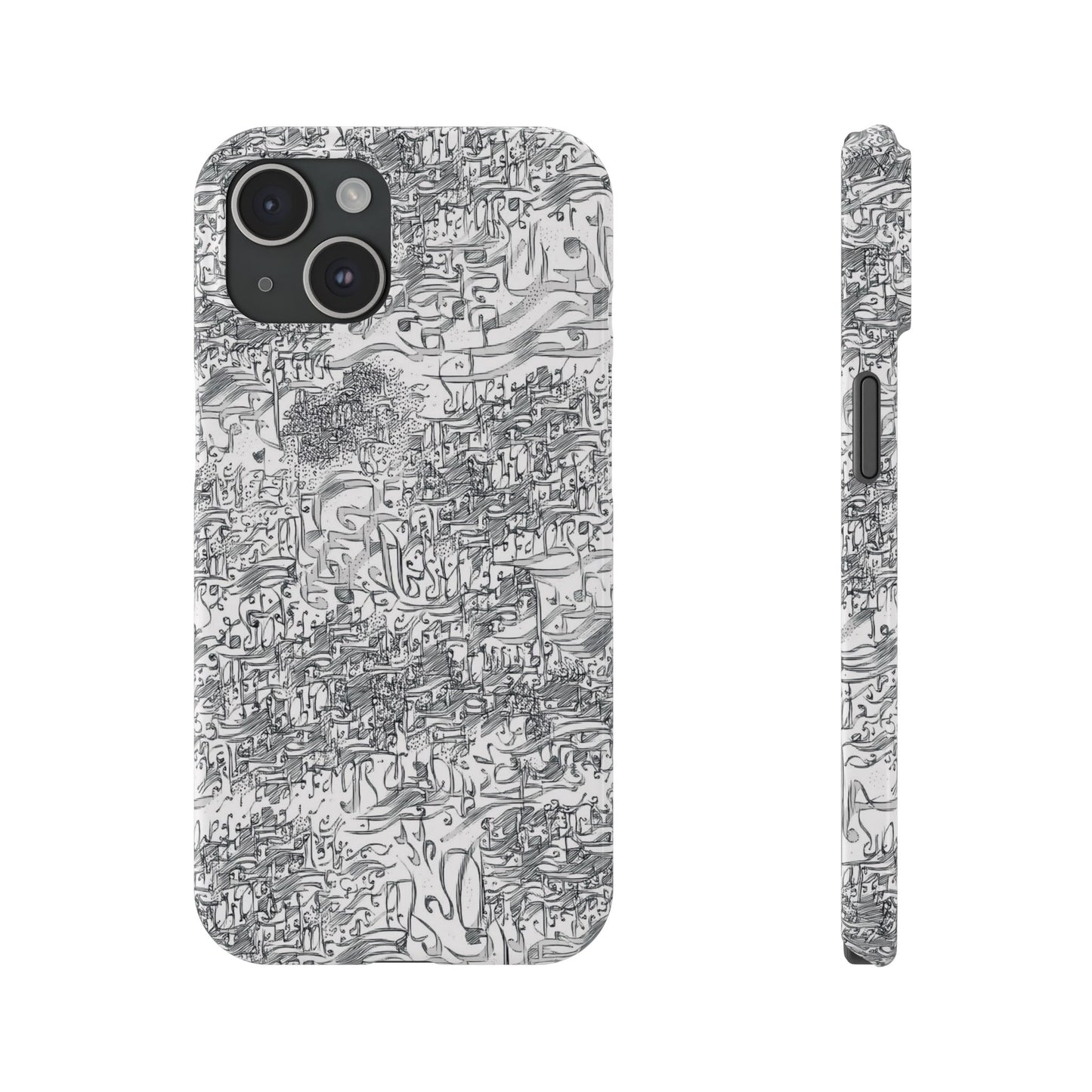 .ه,- ' Modern Art Slim Phone Case -LOVE I- I -.
