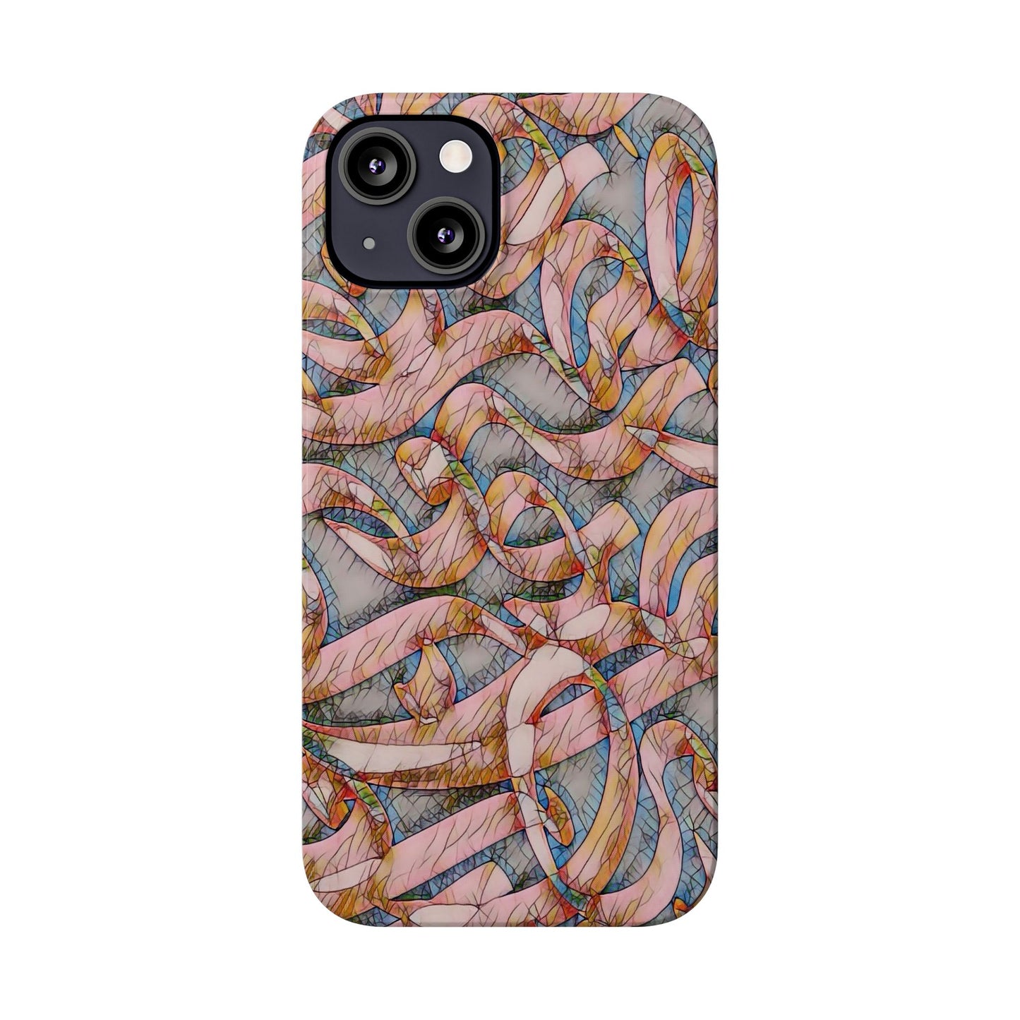 ' Modern Art Slim Phone Case -LOVE I-