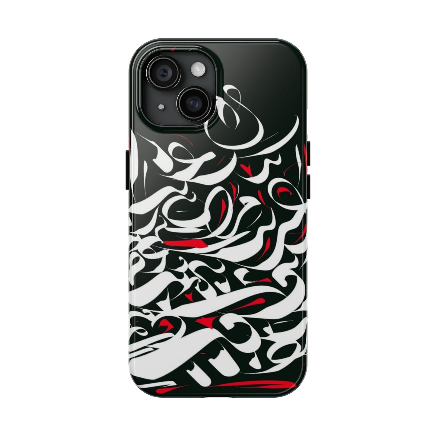 Phone Case Calligraphy Red Black White Tough Phone Case