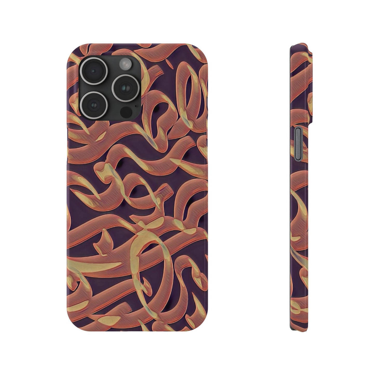 ' Modern Art Slim Phone Case -LOVE I-
