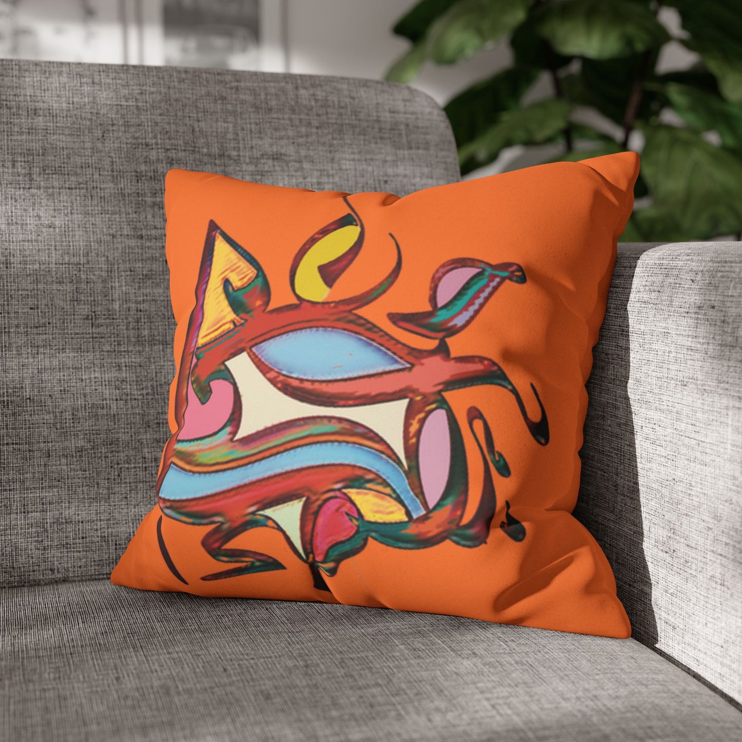 Square Pillowcase - Persian Calligraphy, Modern Handwriting Design