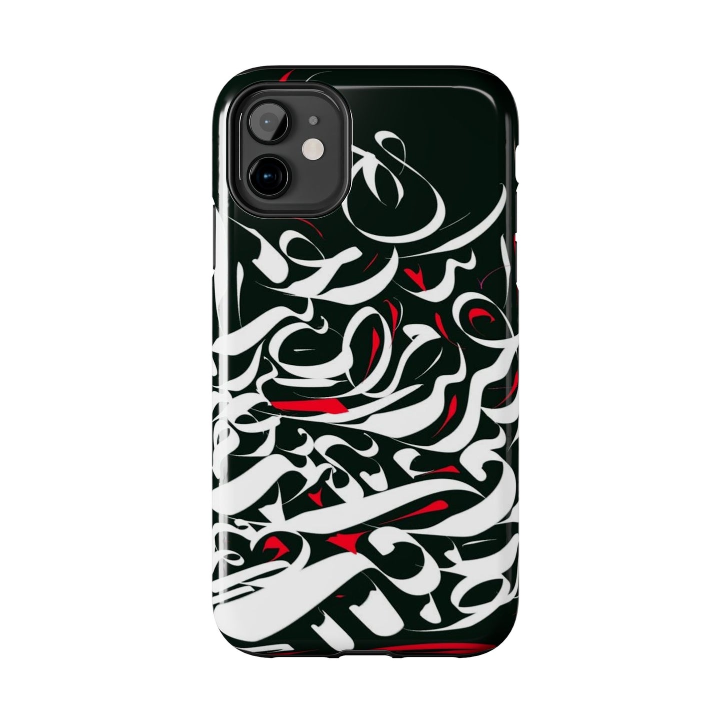 Phone Case Calligraphy Red Black White Tough Phone Case