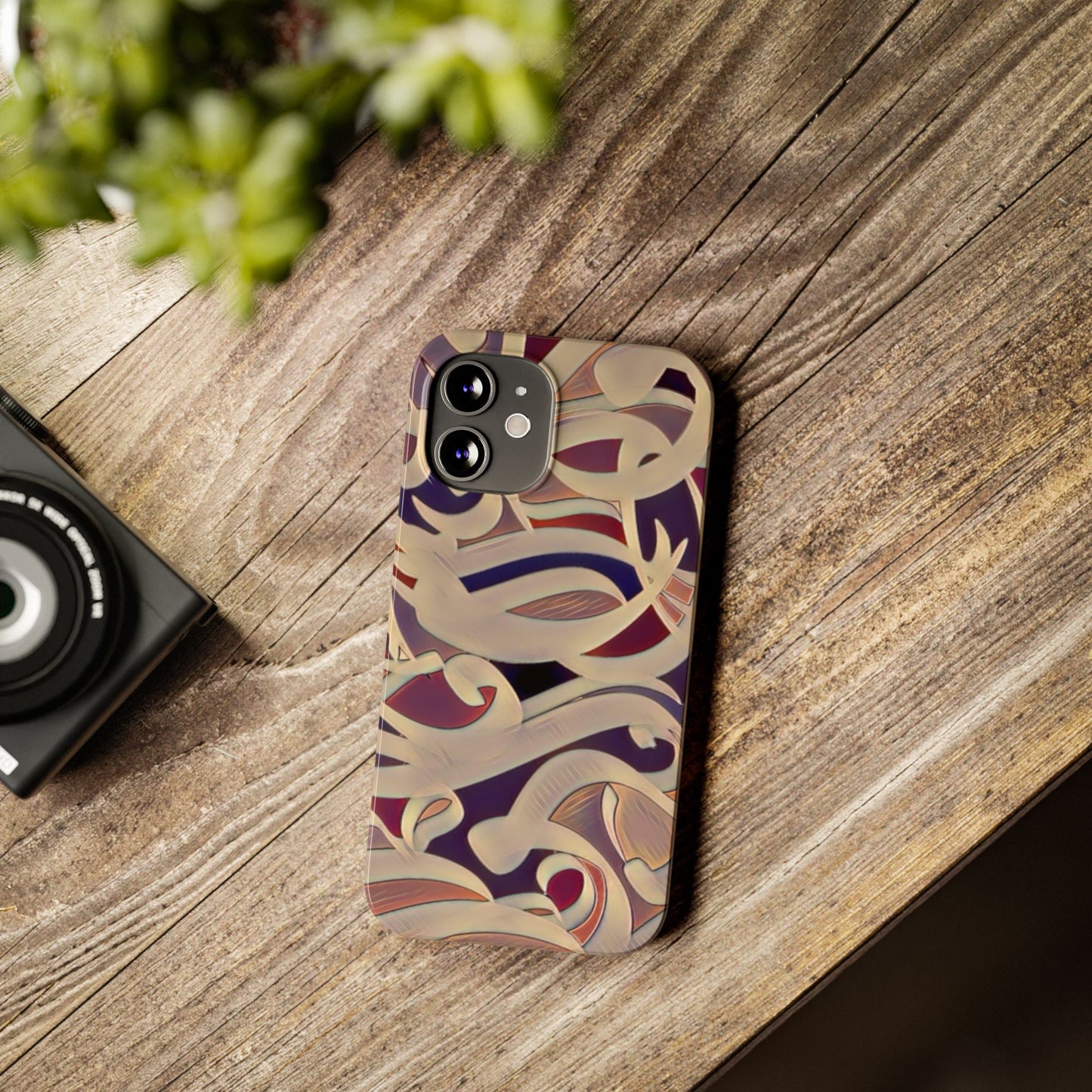 ' Modern Art Slim Phone Case -LOVE