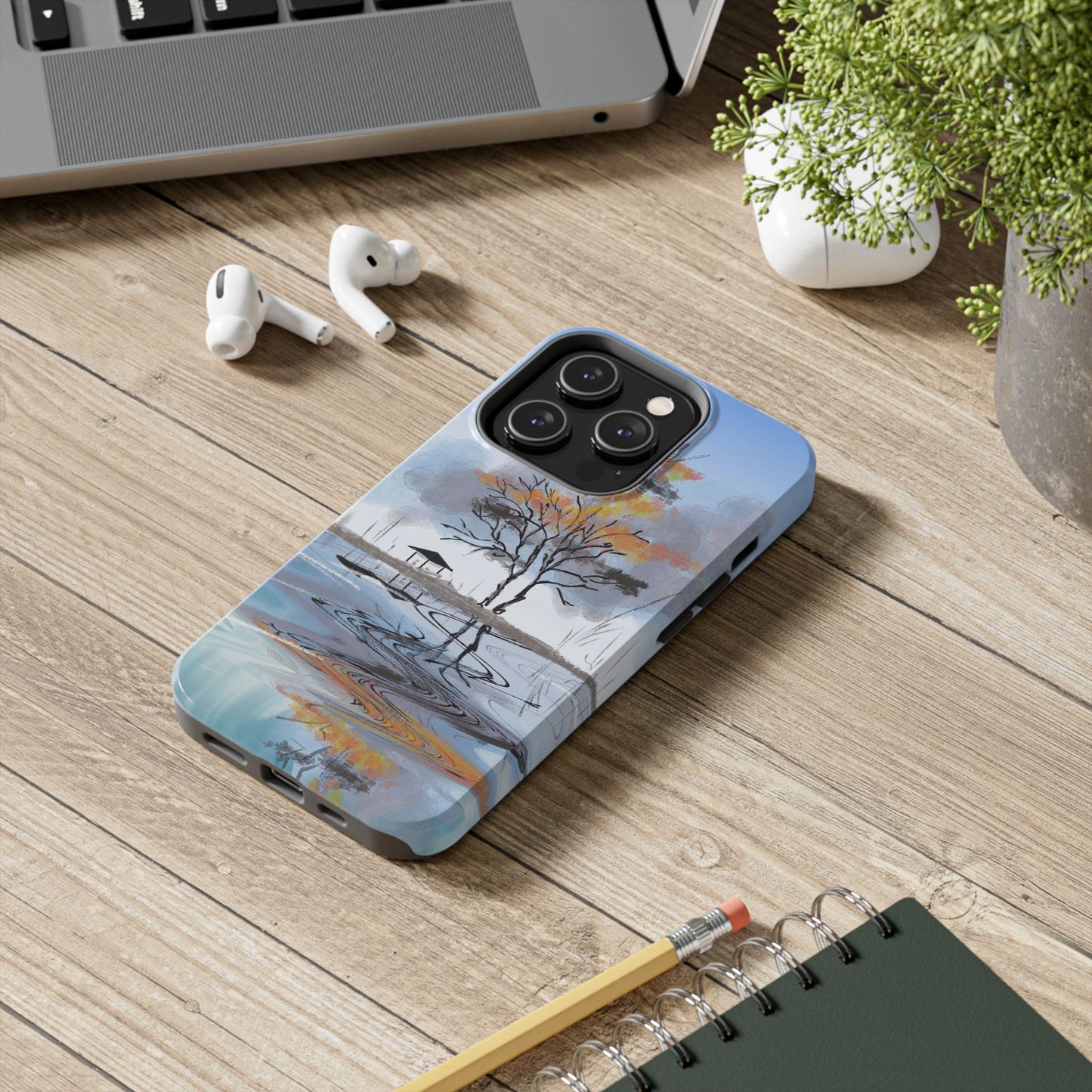 Serenity Phone Case Persian Calligraphy Art.