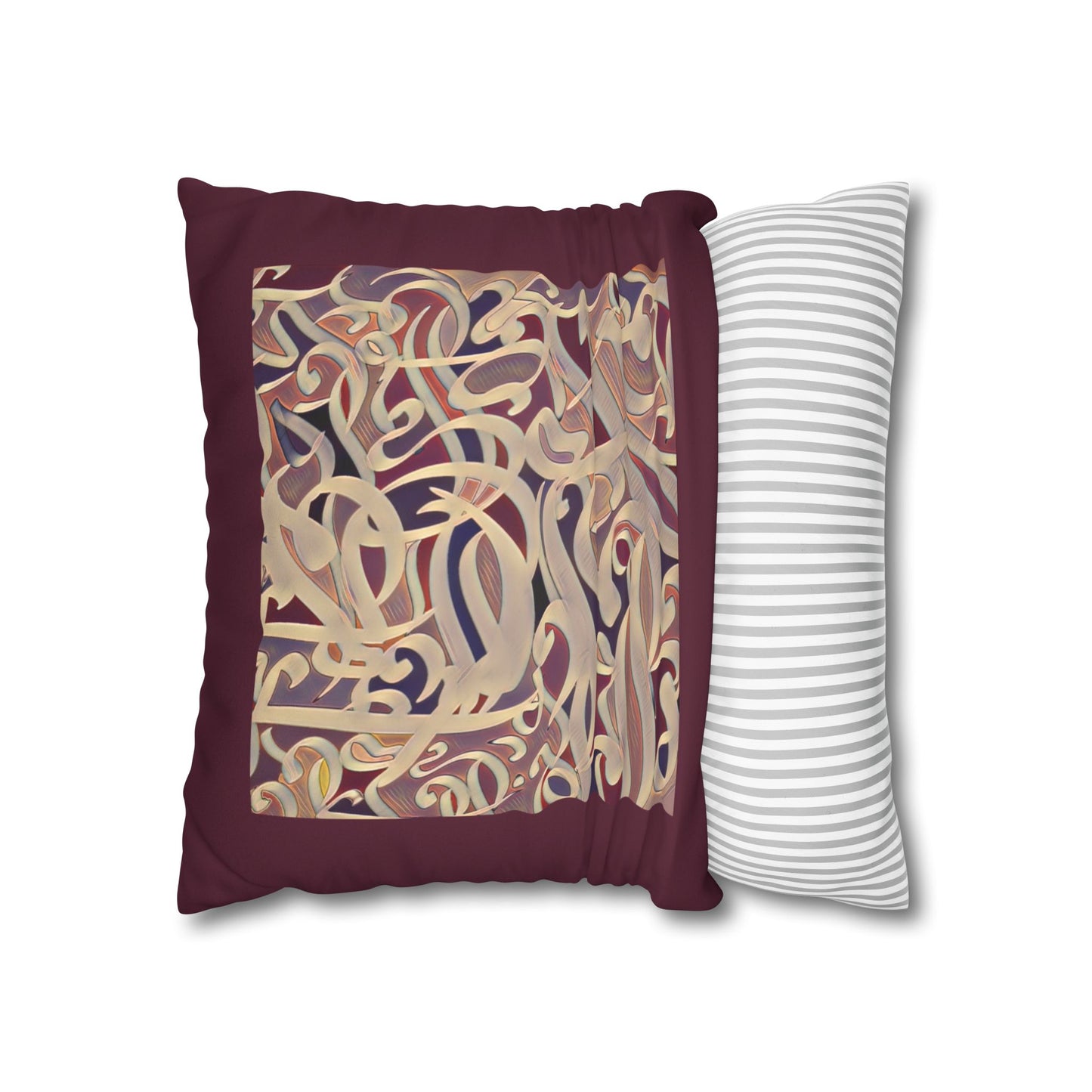 Copy of Square Pillowcase - Persian Calligraphy, Modern Handwriting Design