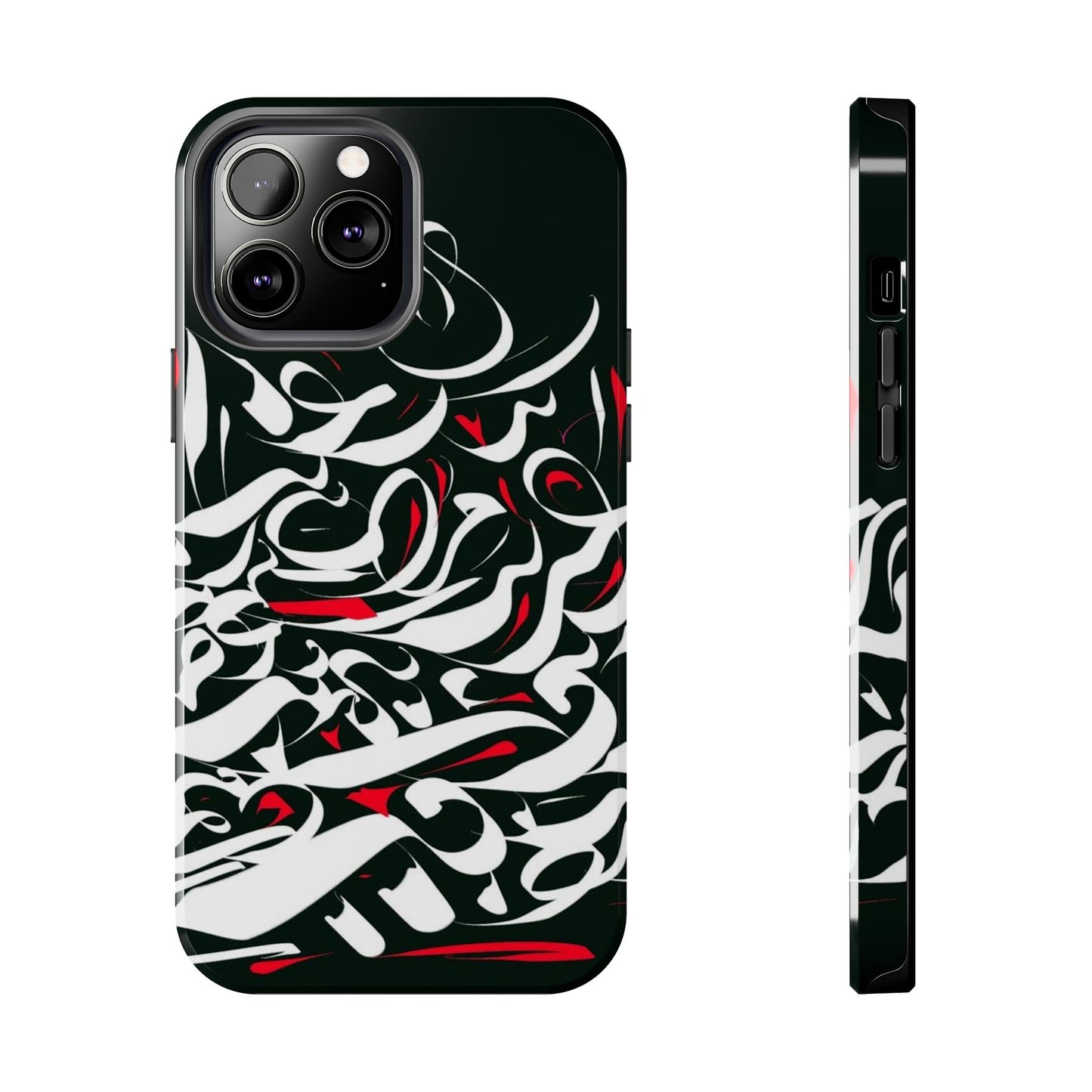 Phone Case Calligraphy Red Black White Tough Phone Case