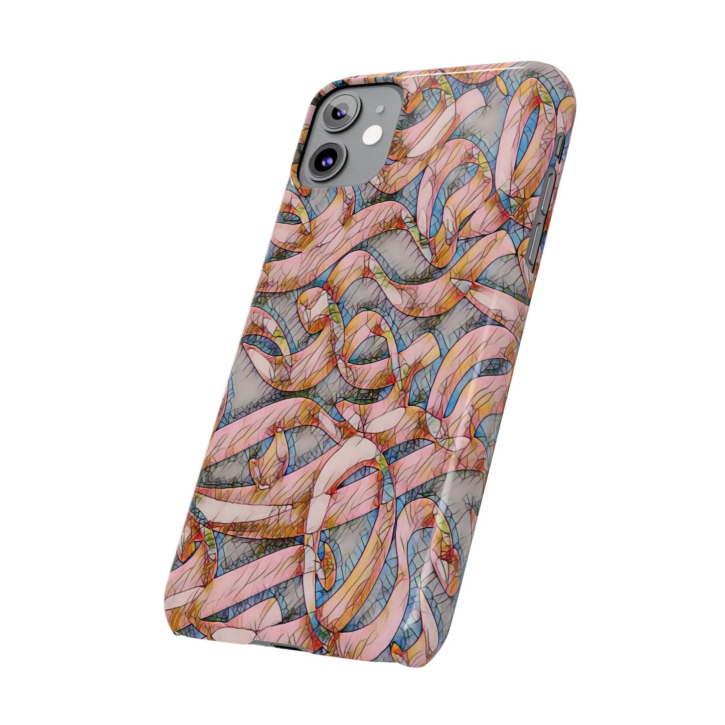 ' Modern Art Slim Phone Case -LOVE I-