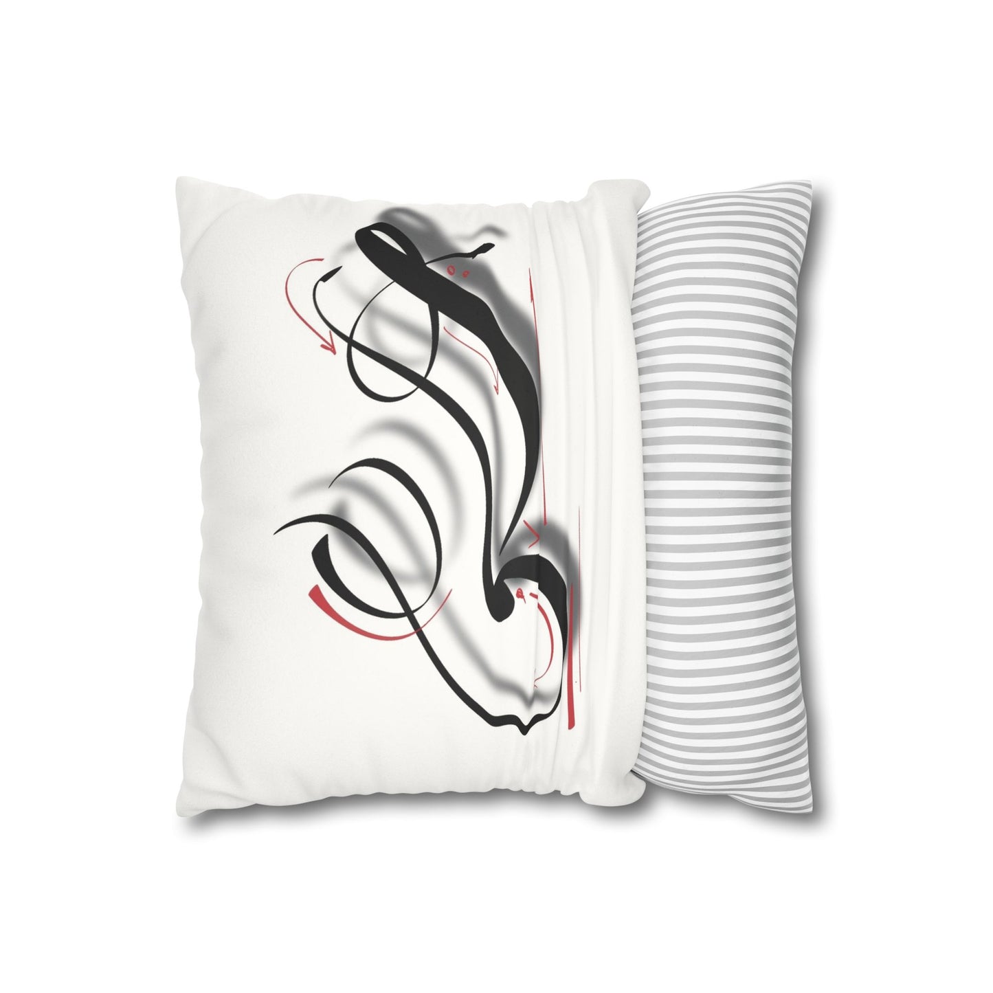Square Pillowcase - Persian Calligraphy, Modern Handwriting Design